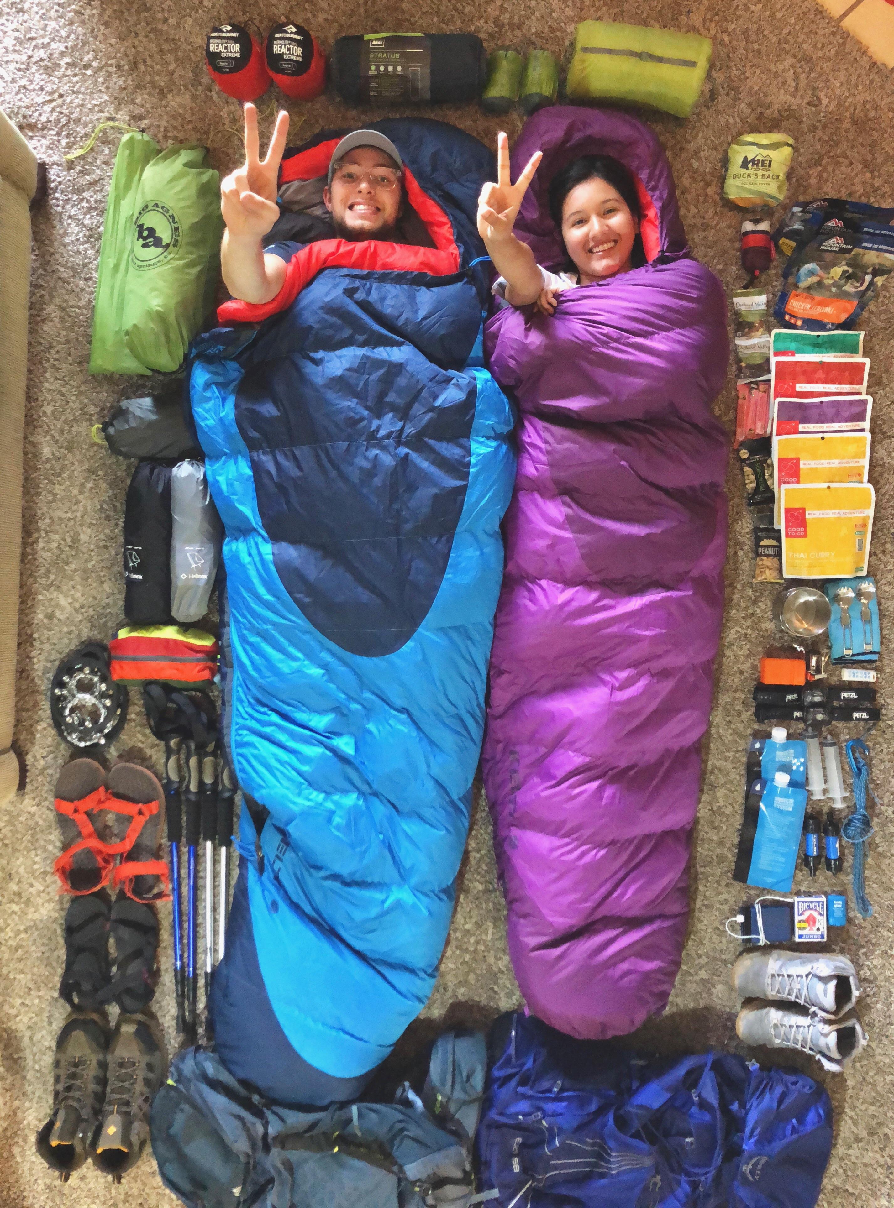 All ready for 4 days of backpacking in Banff, Canada 🇨🇦 (minus clothes