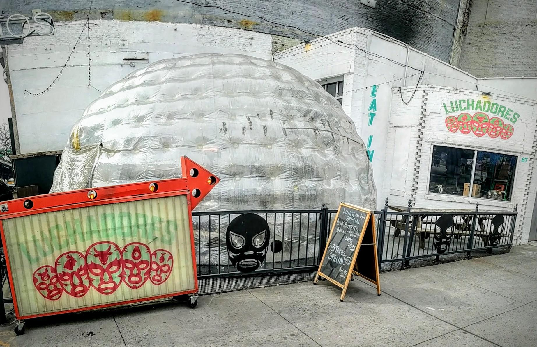 I ate in an inflatable dome and it only cost 15. AMA r/sandiego