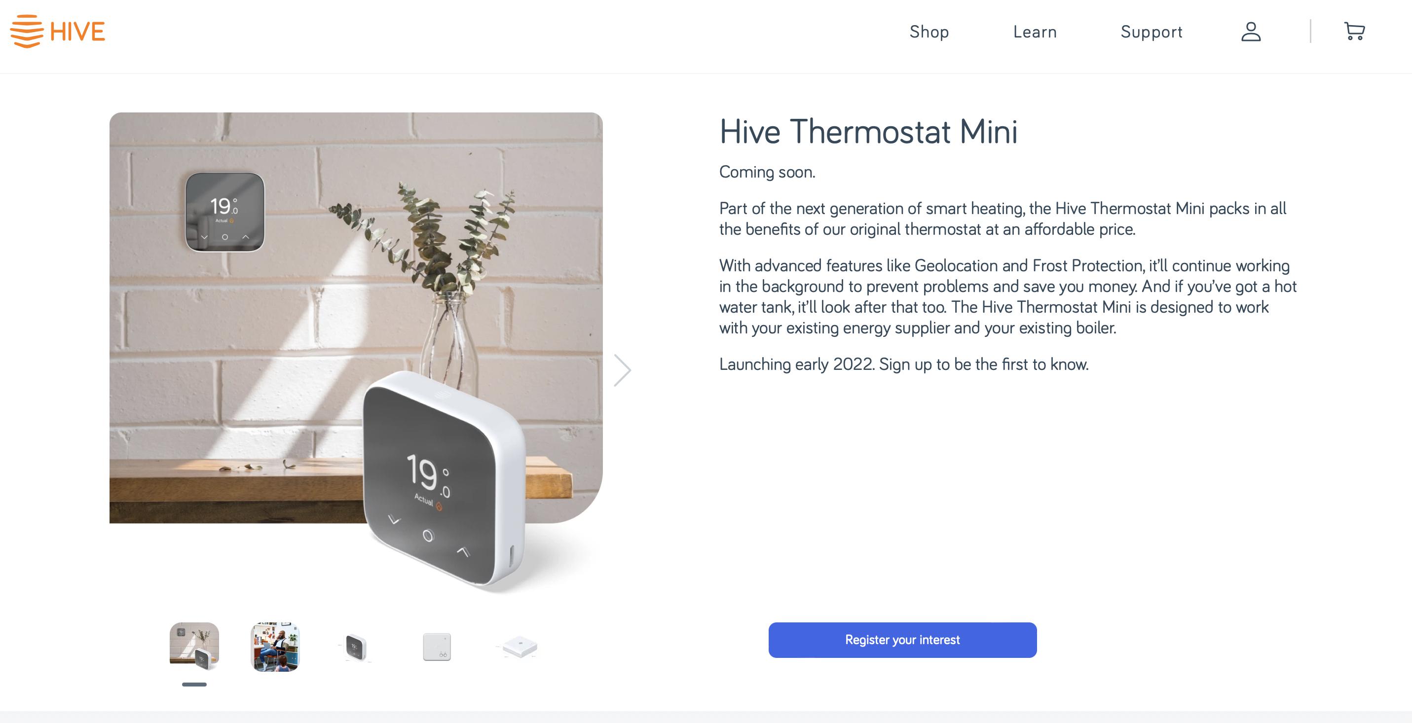 New Hive Thermostat Mini coming in 2022 r/HiveHeating