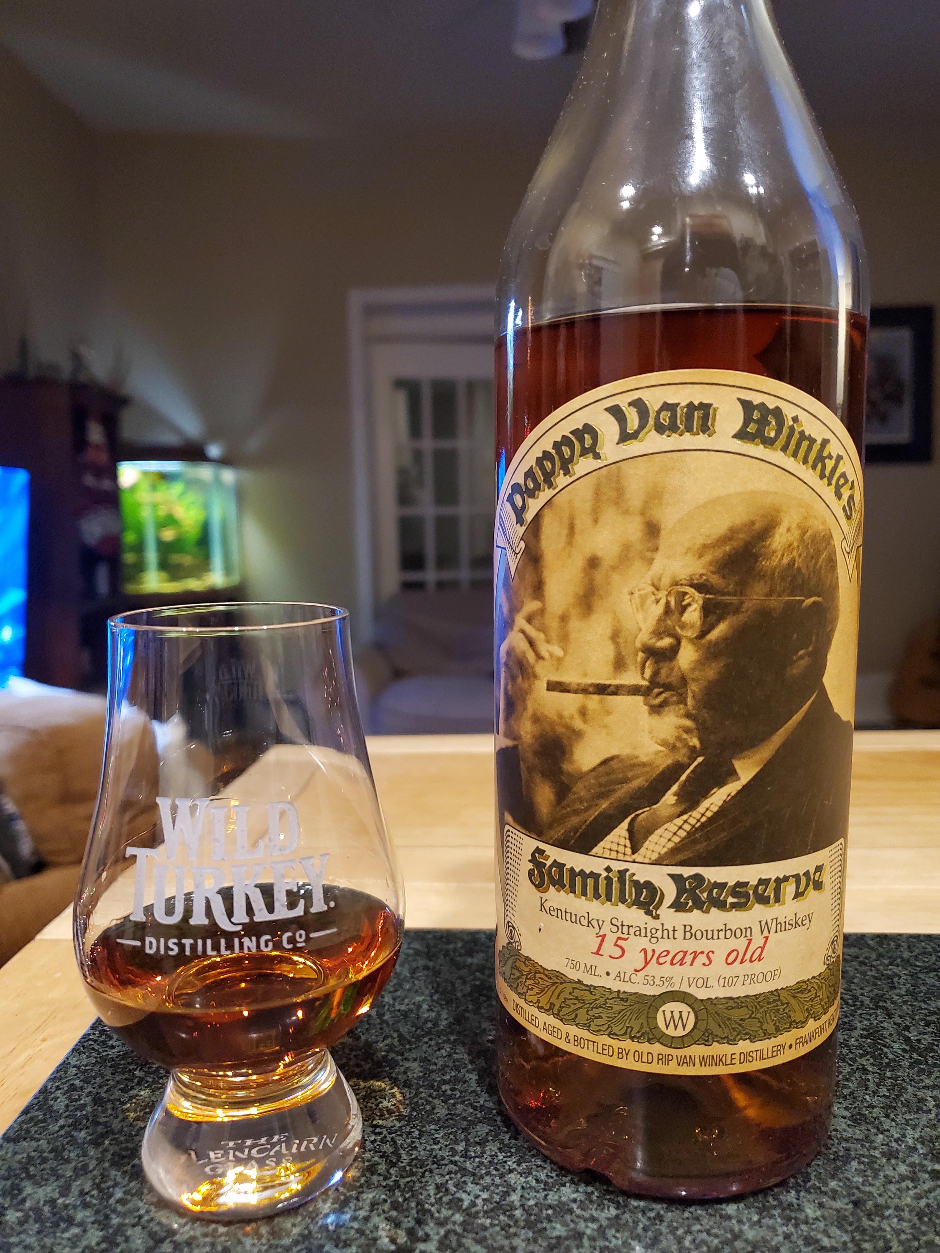 Review 698 Pappy Van Winkle 15 Year Old Bourbon (2019), 58 OFF