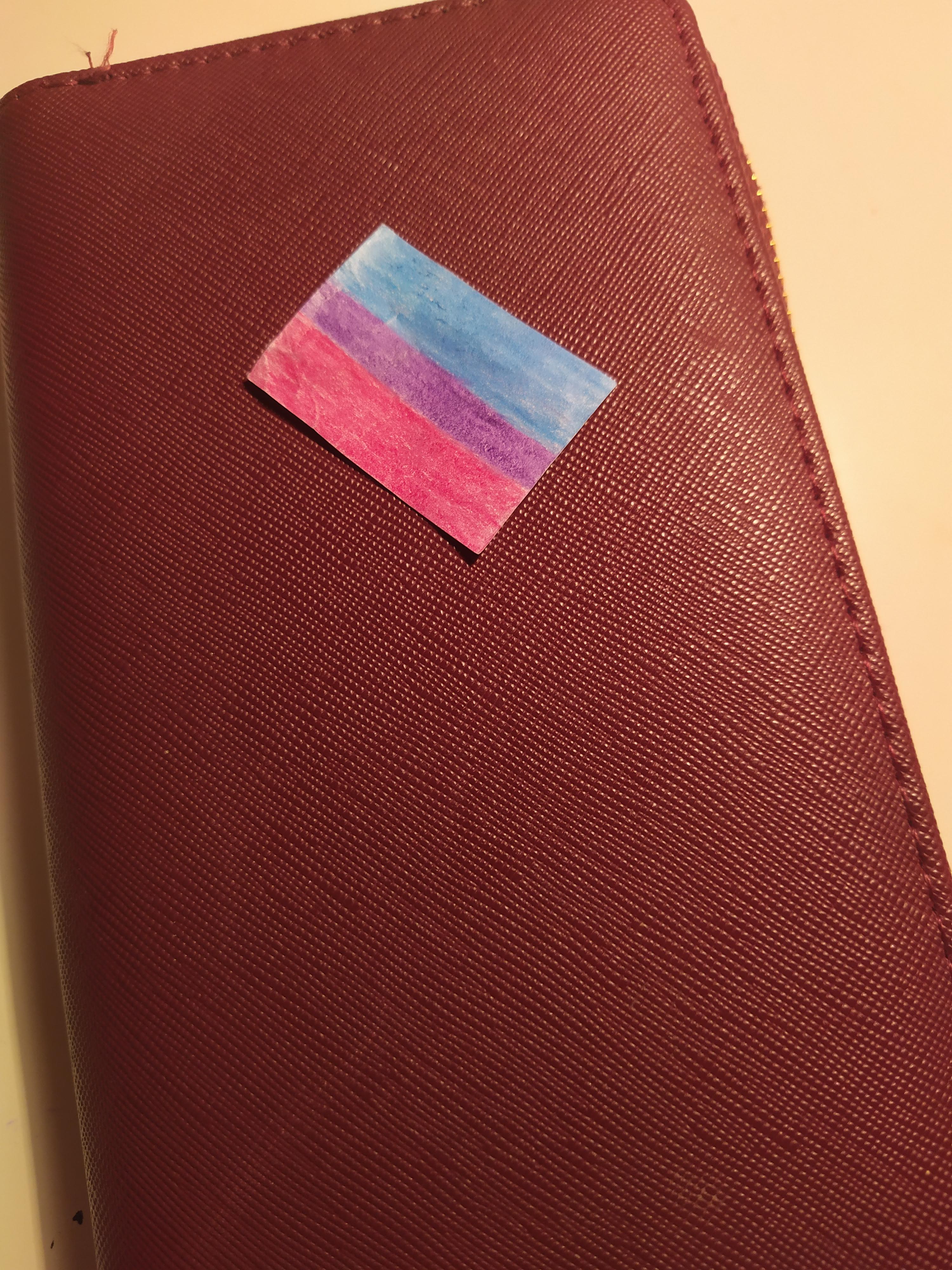 I'm closeted and not so brave to show my biness, so I just keep this