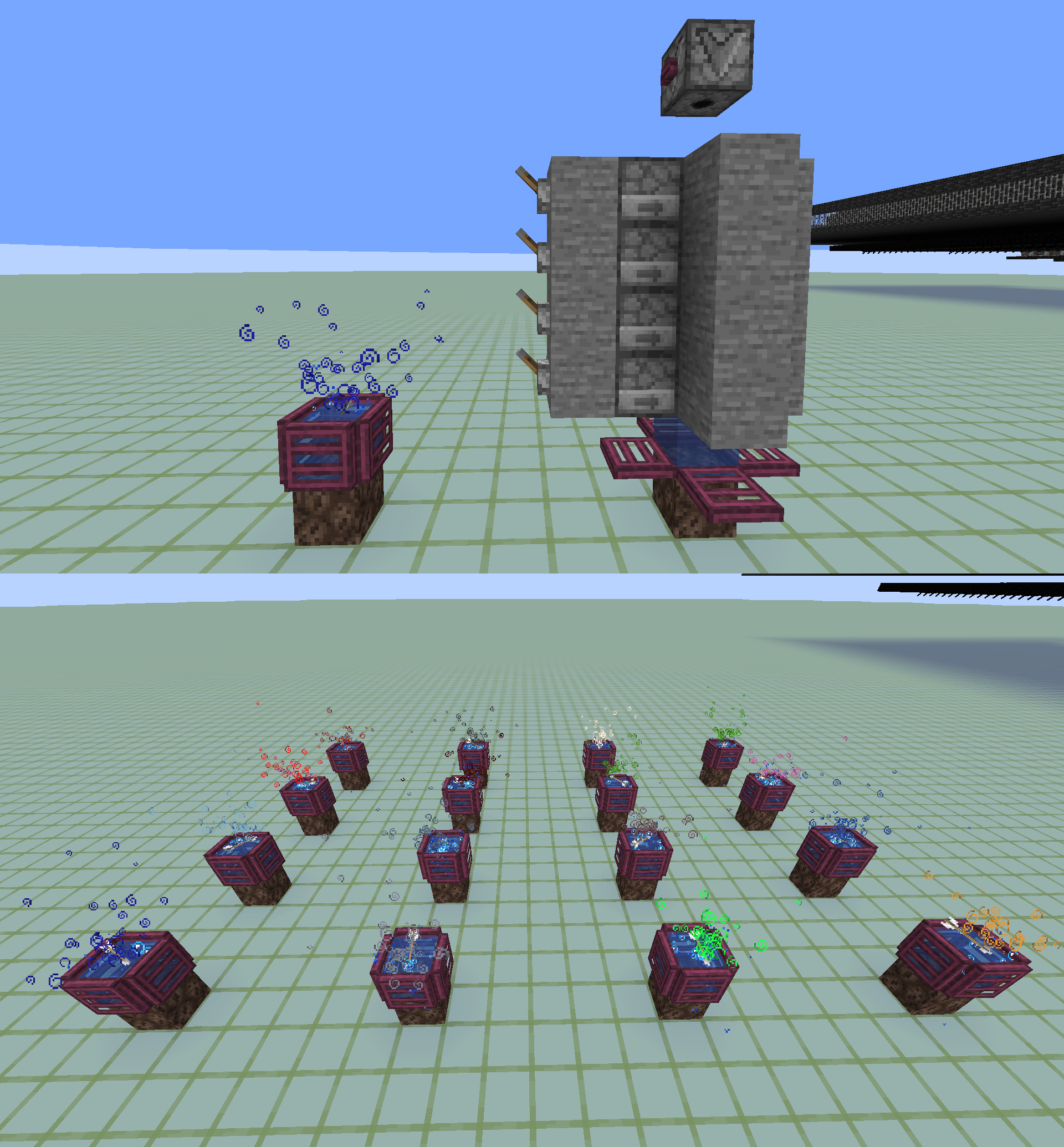 An effect arrow in a bubble column will make persistent particle