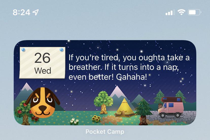 Pocket camp officially has a widget!! r/ACPocketCamp