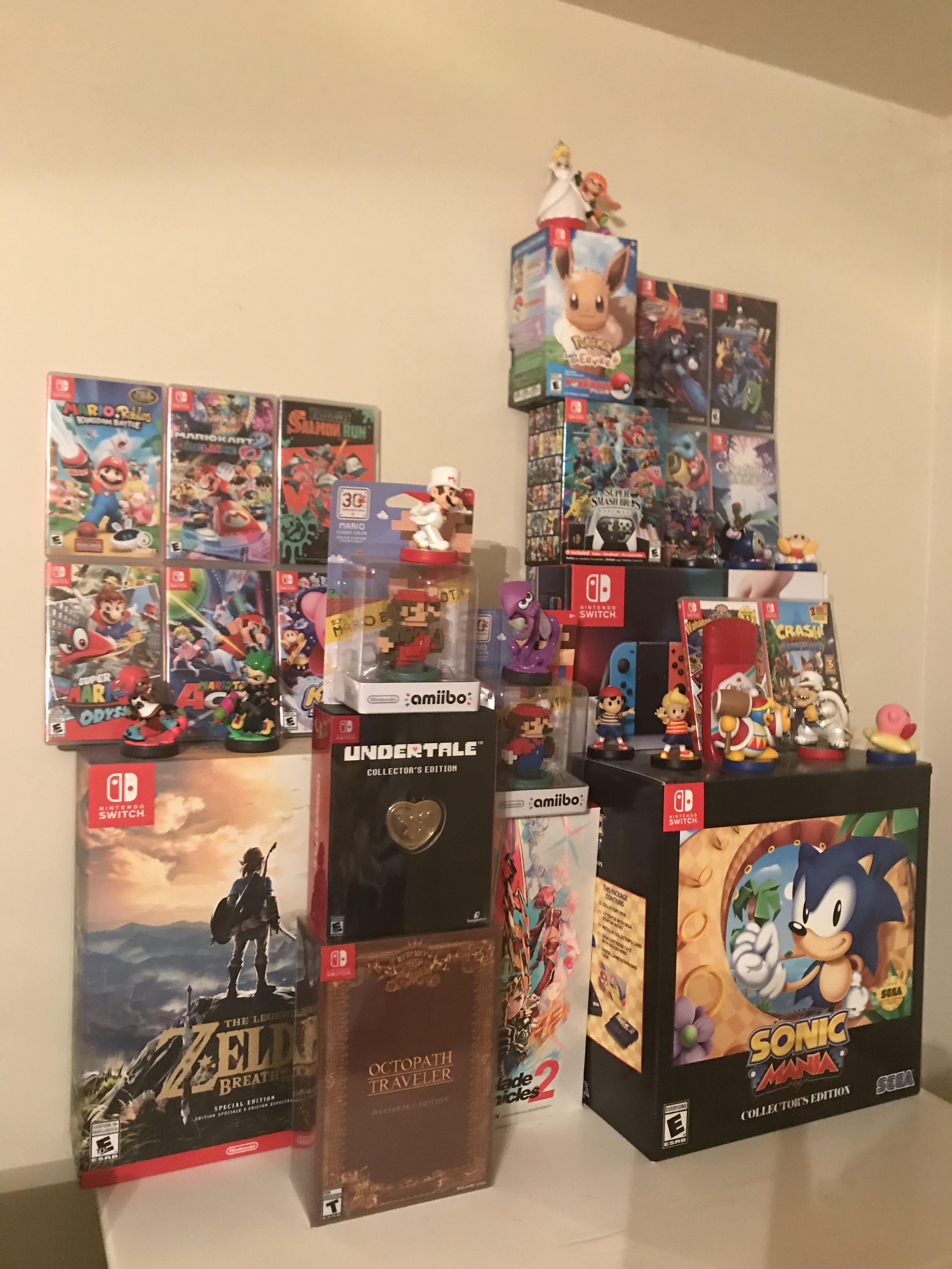 Nintendo Switch Most Popular Console Christmas Decided I’d post a picture of my Switch Collection after Christmas