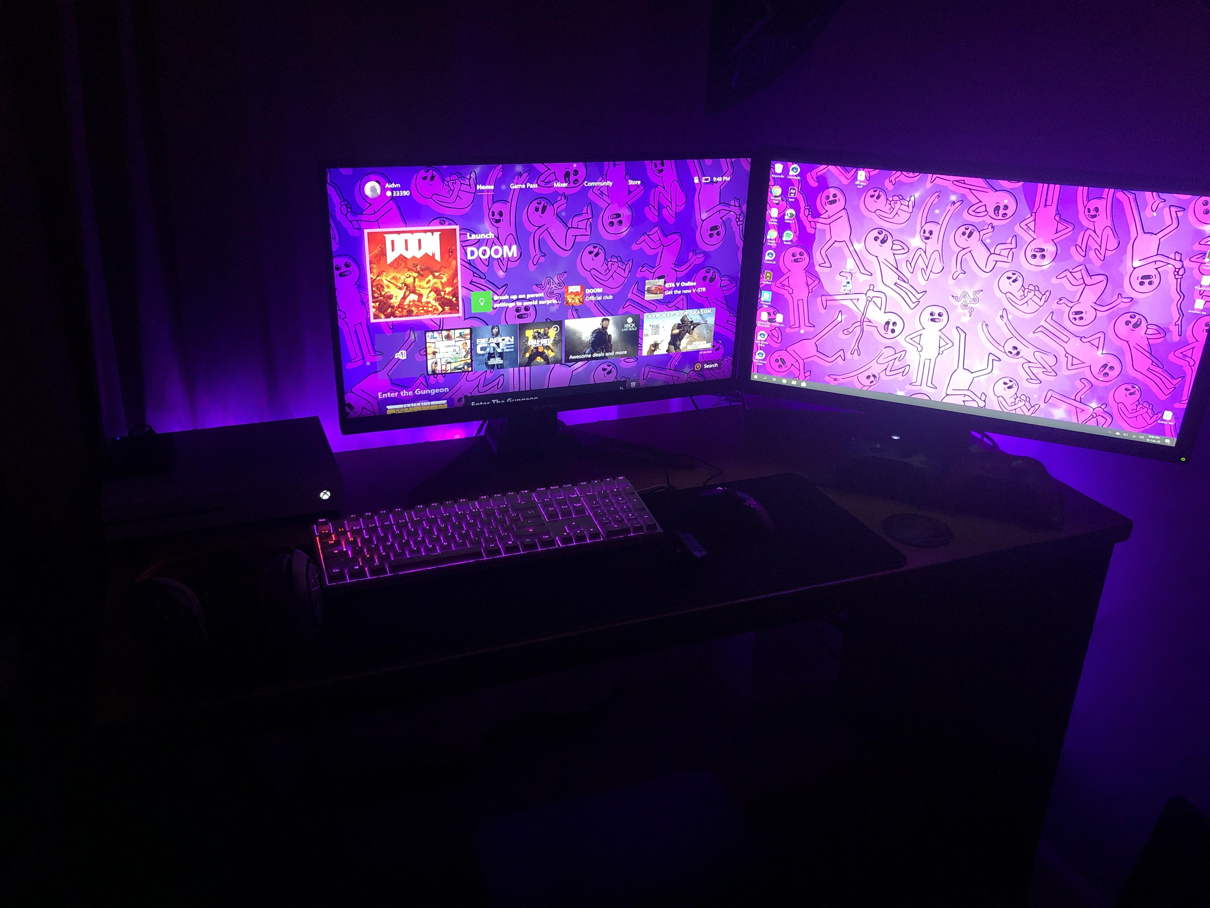 Purple Gaming Setup Step up your style the proper layout can complement