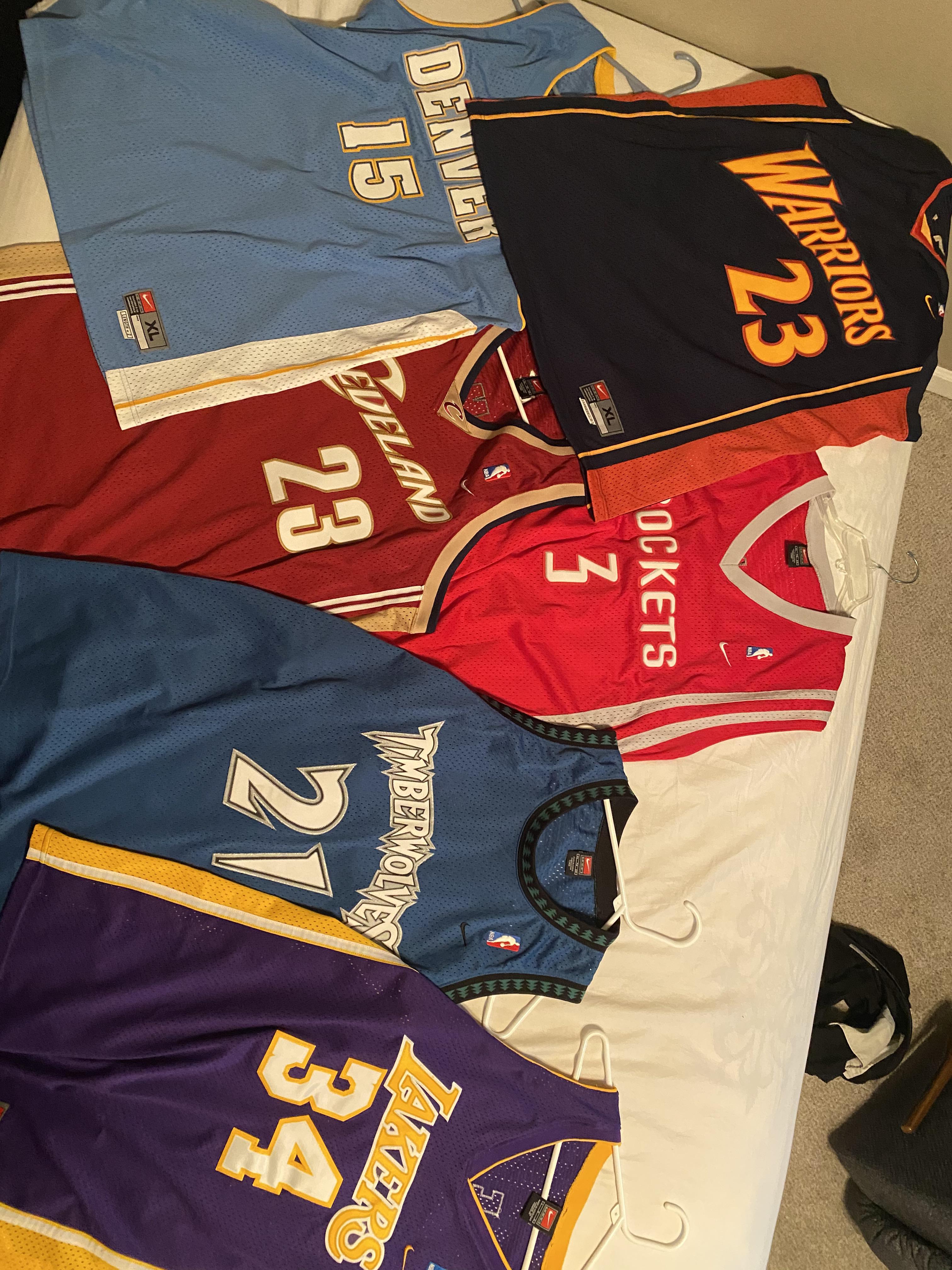 eBay Jersey Haul. Paid 180 for the set r/basketballjerseys