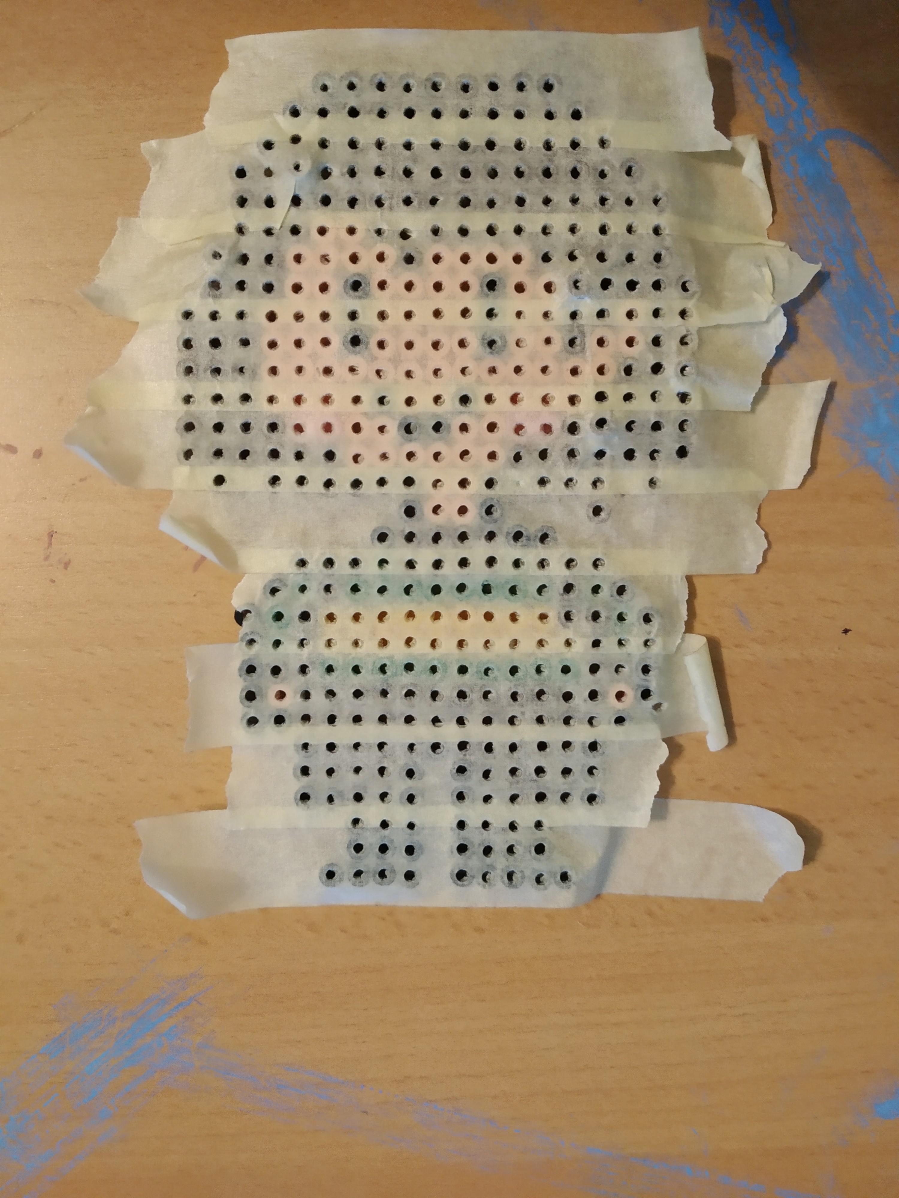 Tried the masking tape method for the first time. Can you guess who's