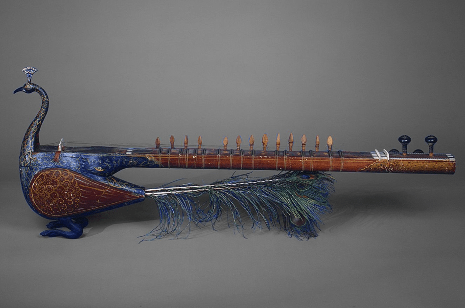 The Peacock Bowed Lute Musical Instrument, India, 19th Century [950X630