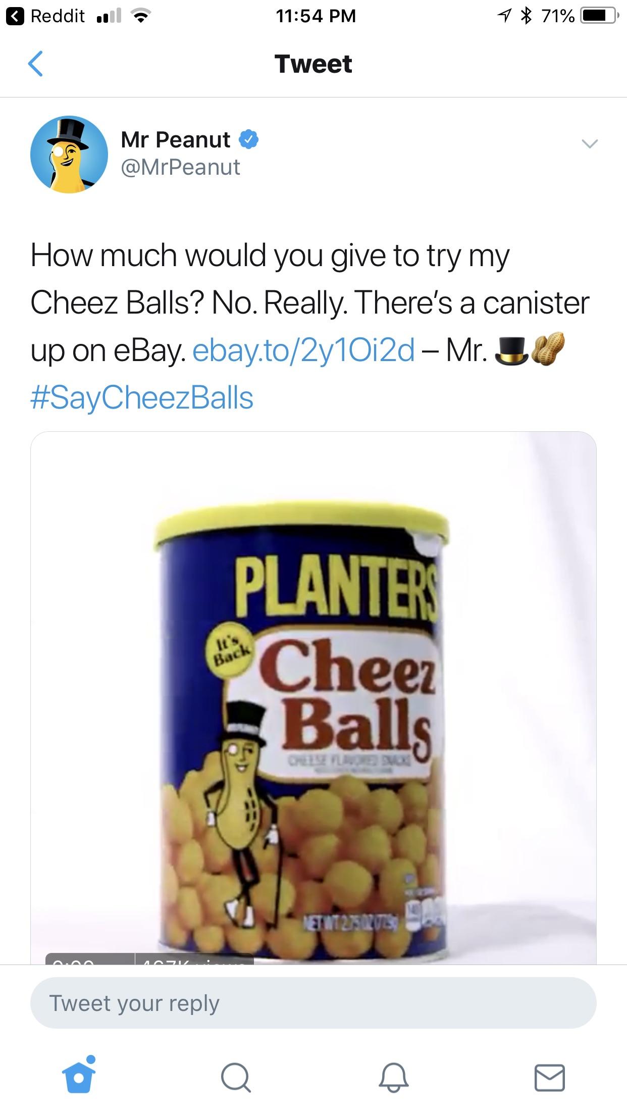 Planter’s Cheez Balls. Looks like the best cheese balls ever made are