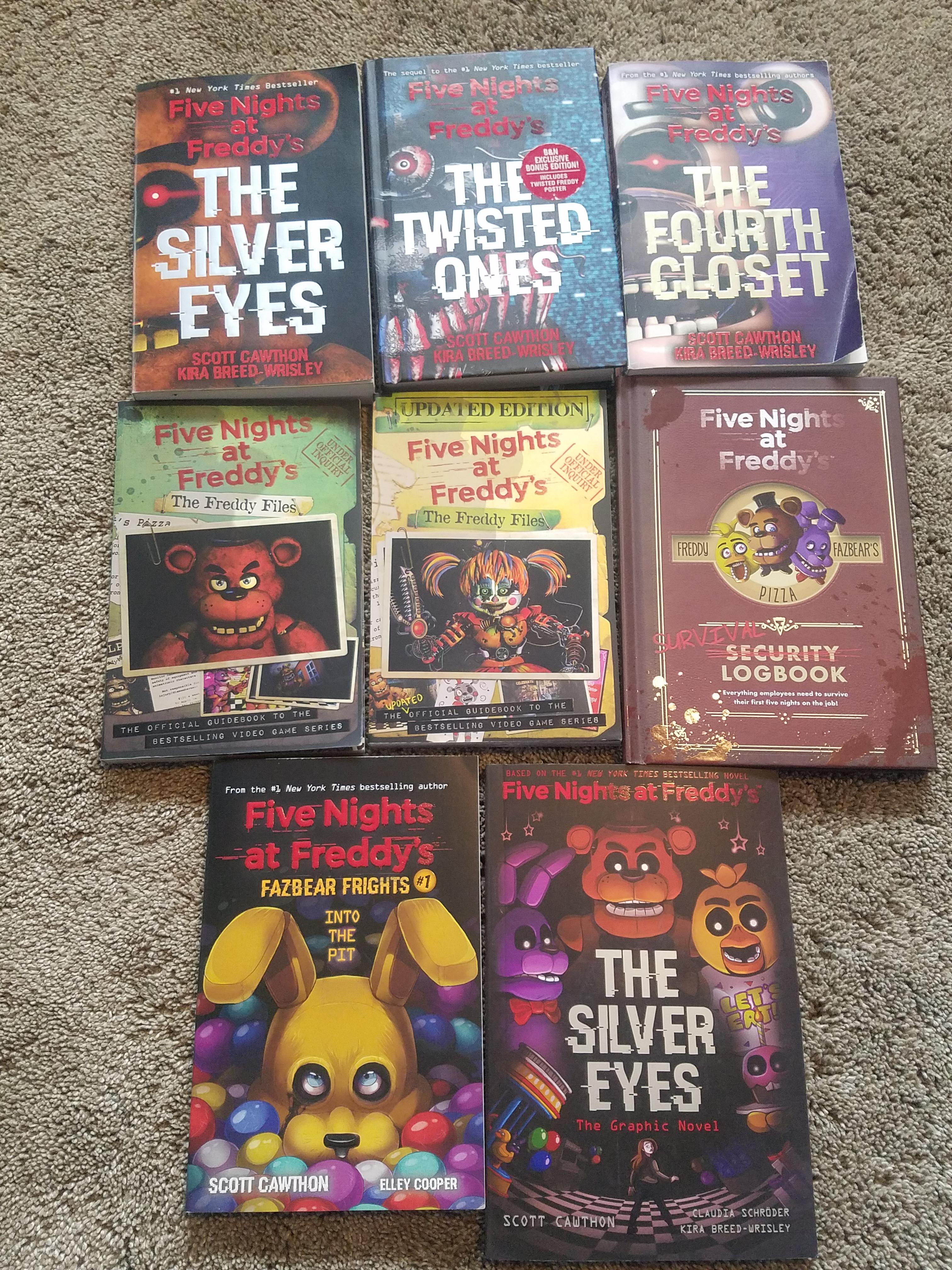 All the books up to date fivenightsatfreddys