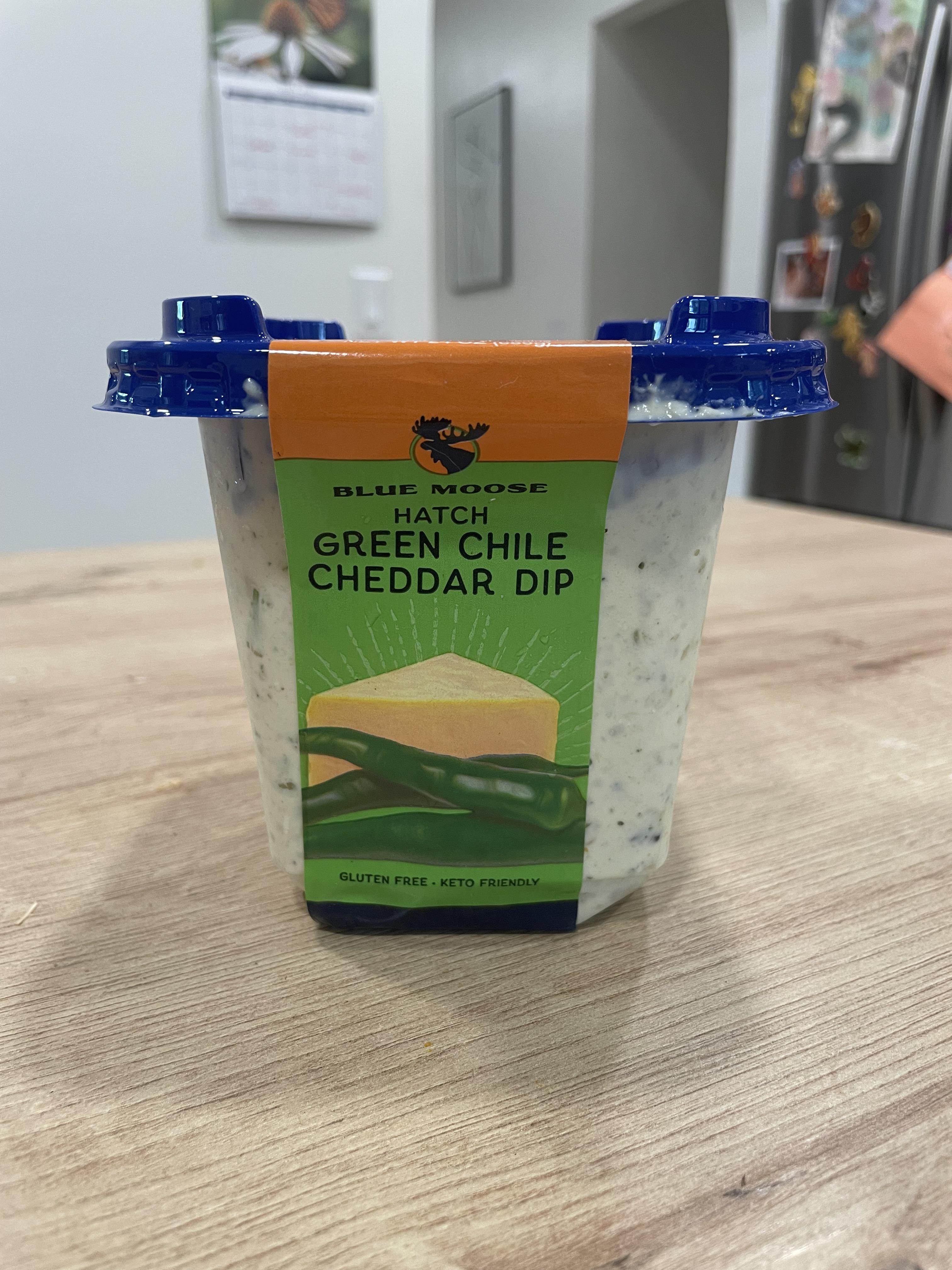 Blue Moose Hatch Green Chile cheddar Dip is pretty good, but it doesn’t