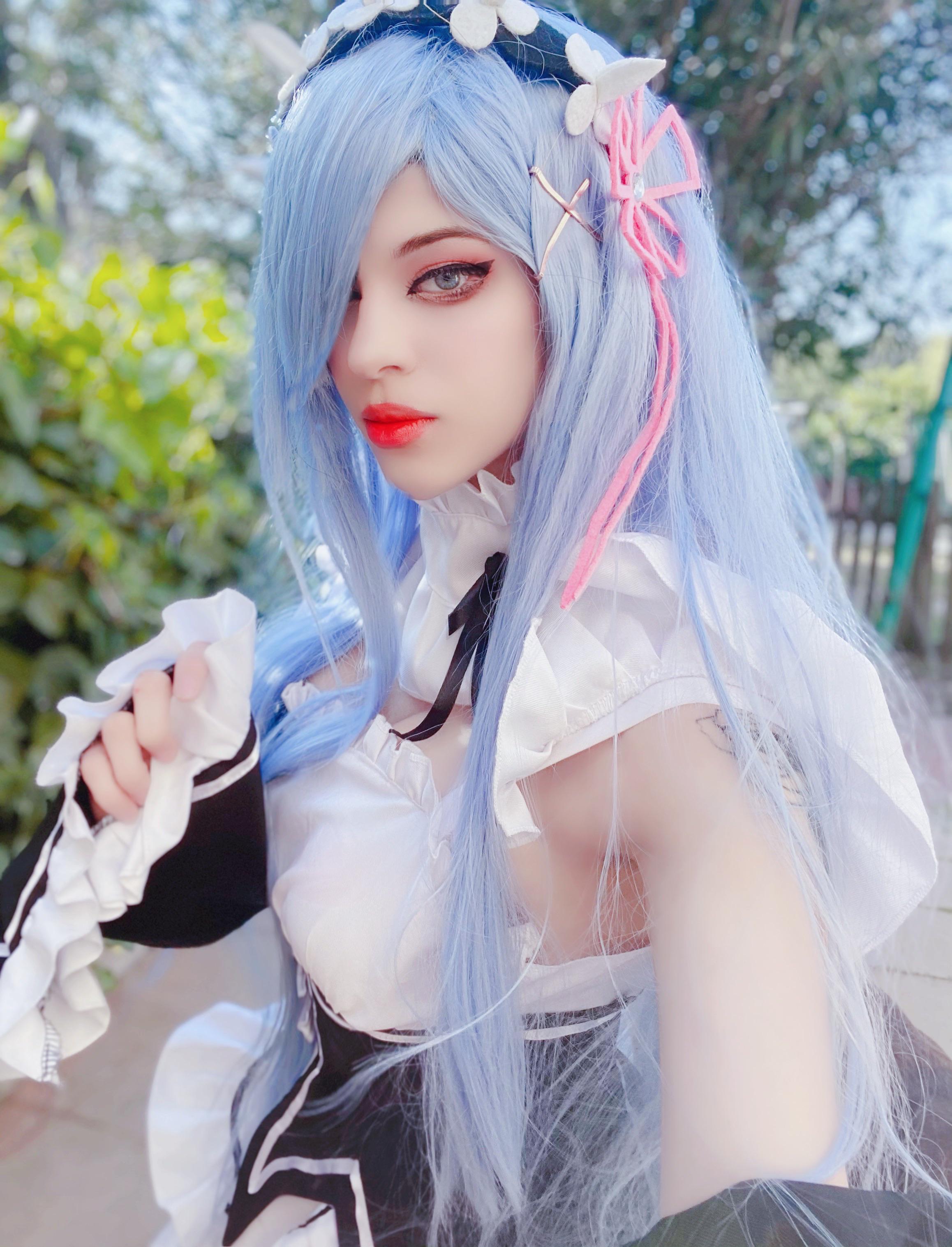 Long hair Rem by Shion Vovk r/CosplayNation