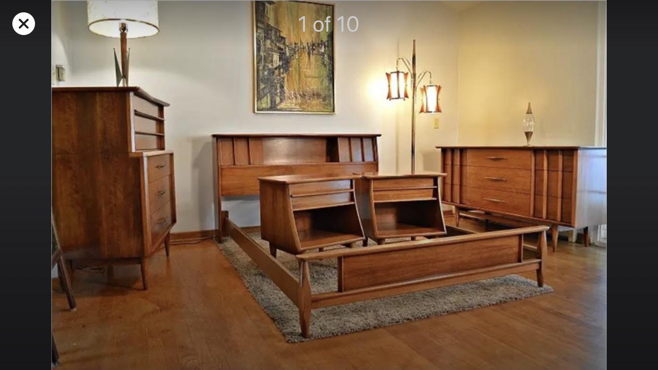 Stock photo of the Midcentury bedroom suite we stole off FB