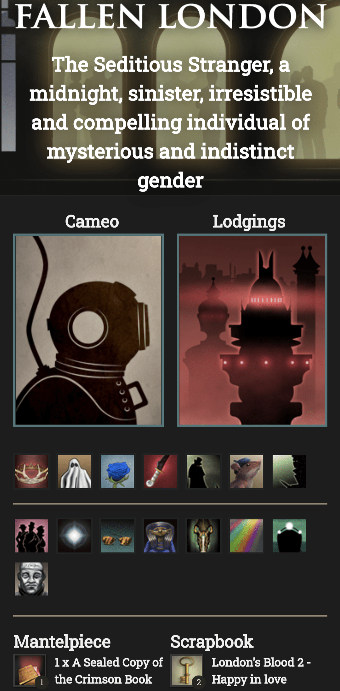 It's been one year since I started playing Fallen London! r/fallenlondon