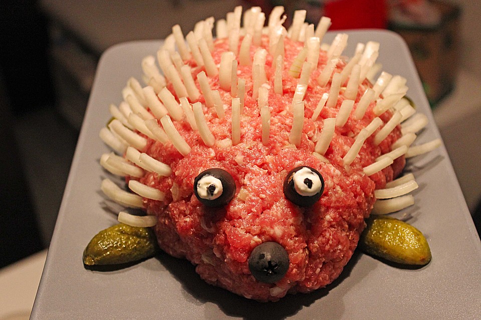 A german speciality, called Mettigel. It's raw meat. r/shittyfoodporn