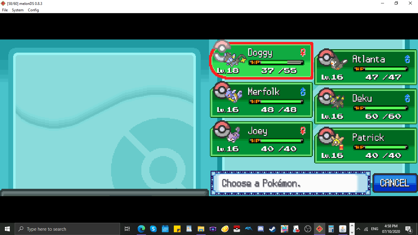 Wanted to nuzlocke Storm Silver. I know, the update is coming this
