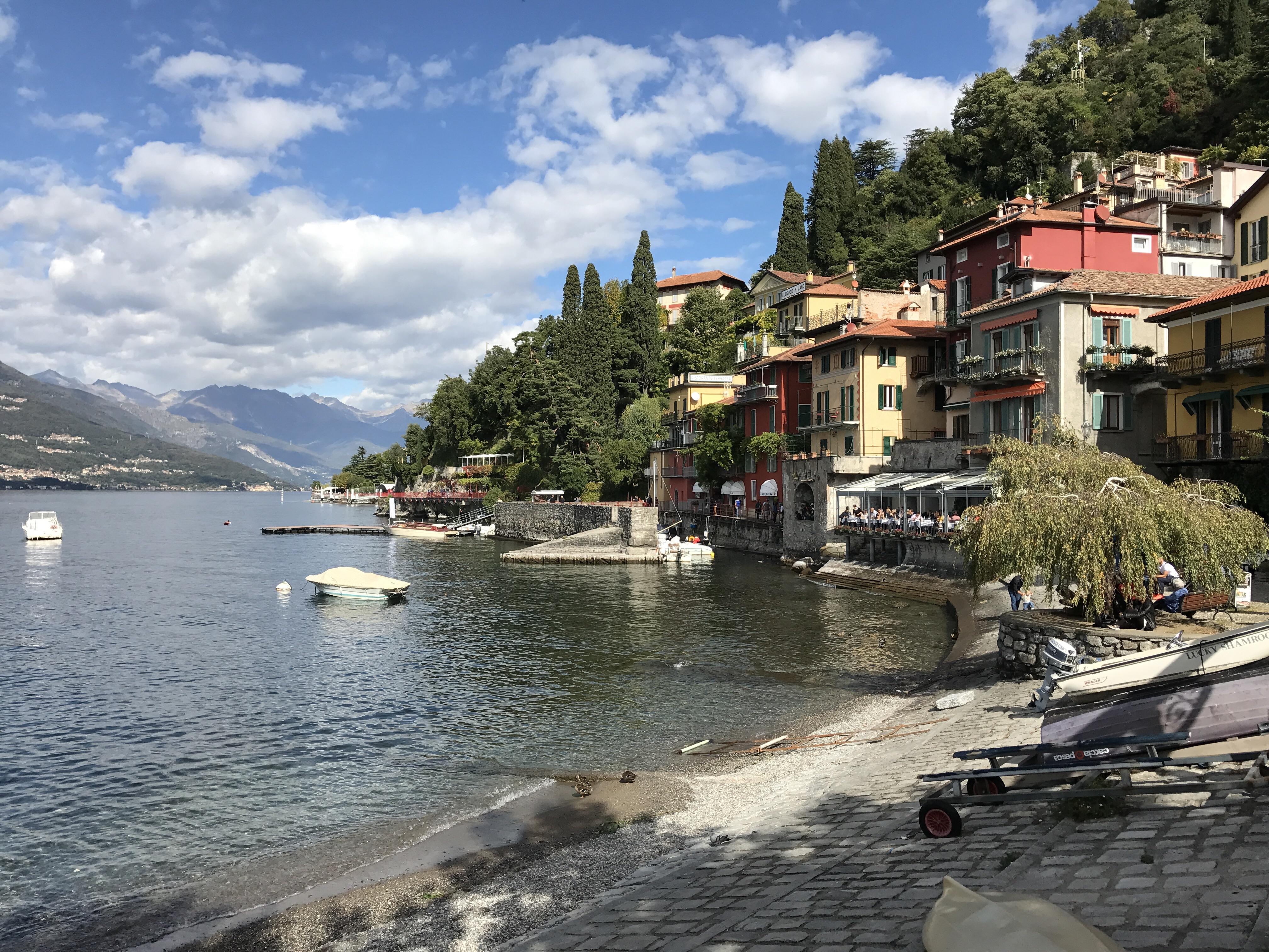 The beautiful waterfront town of Varenna, by Lake Como in Northern