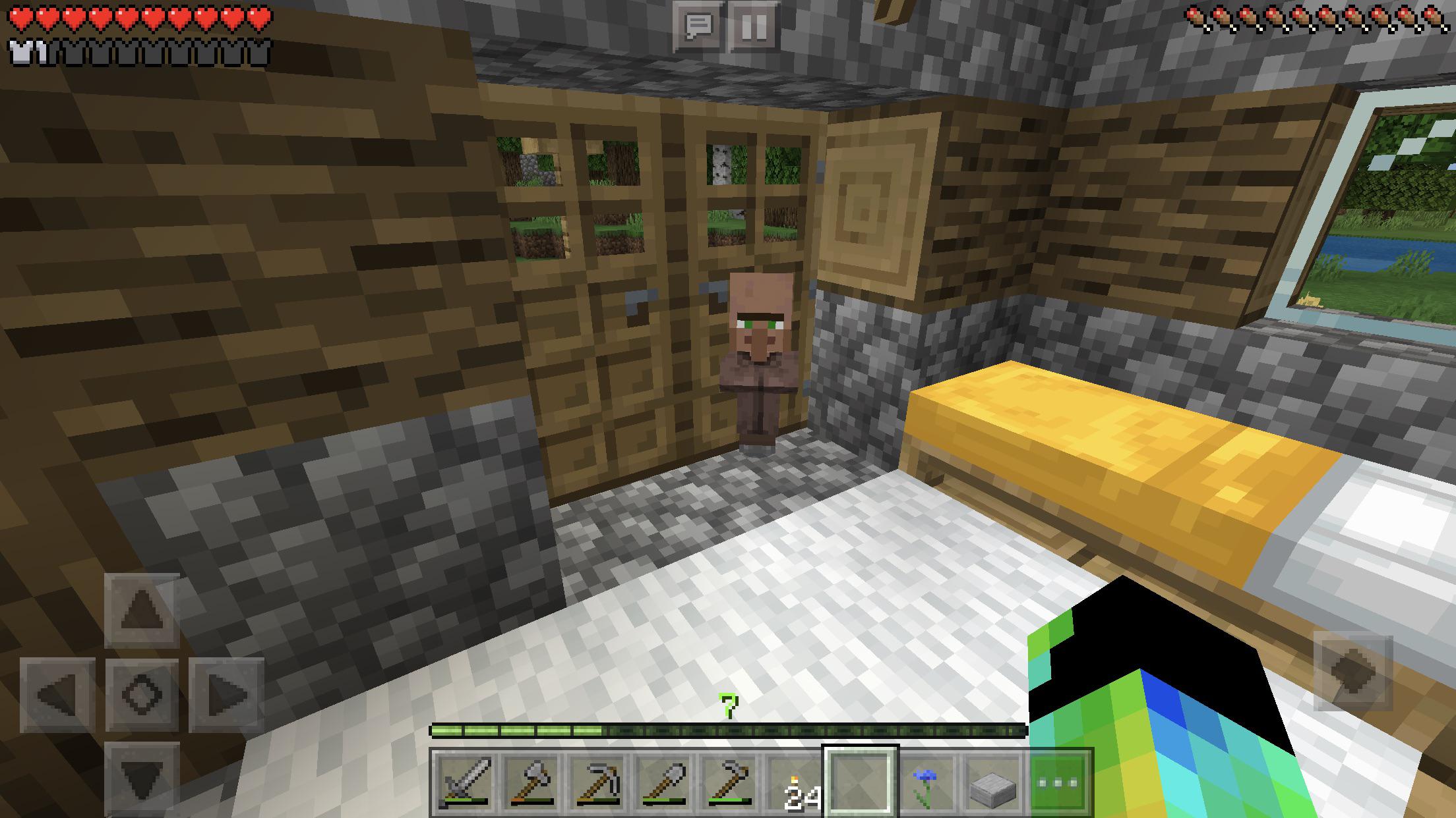 A baby villager has been going into my house and sleeping in and I kept