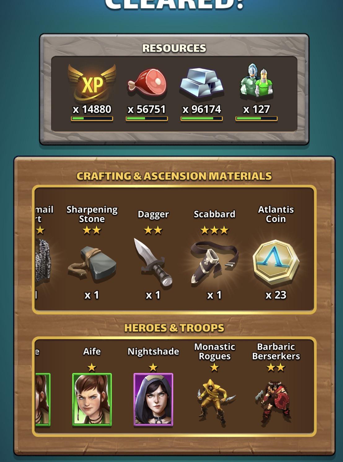 Highest Atlantis coin I’ve gotten. Thanks little sea dragons! r