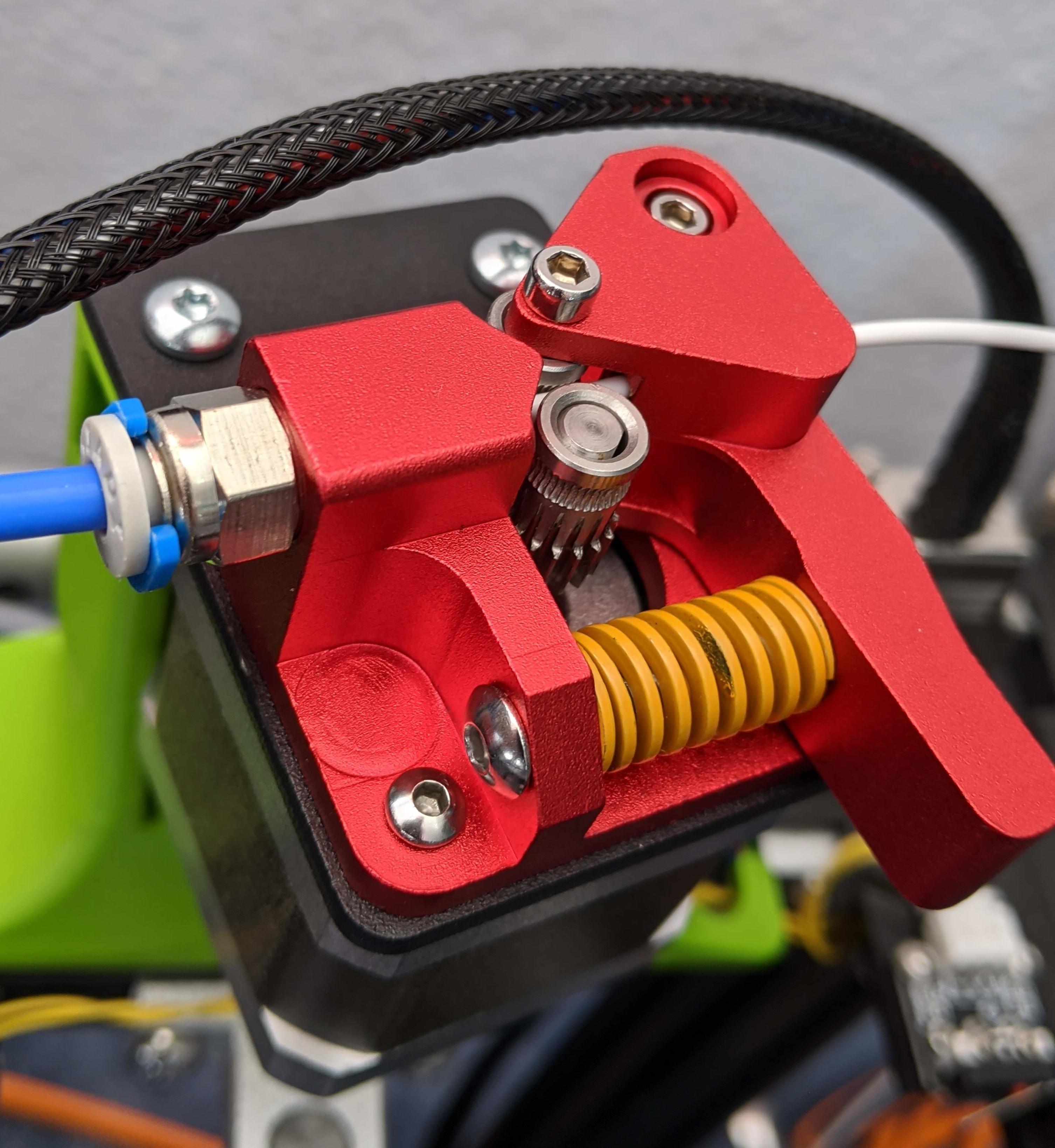 Full metal aluminum dual gear extruder for Ender 3/5 (or even any