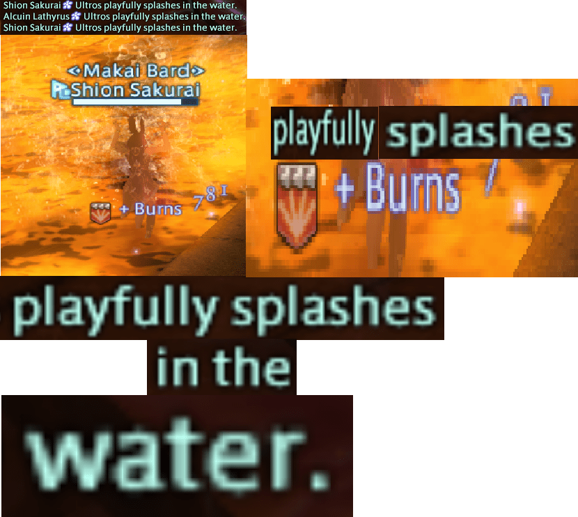 playfully splashes in the water r/ffxiv