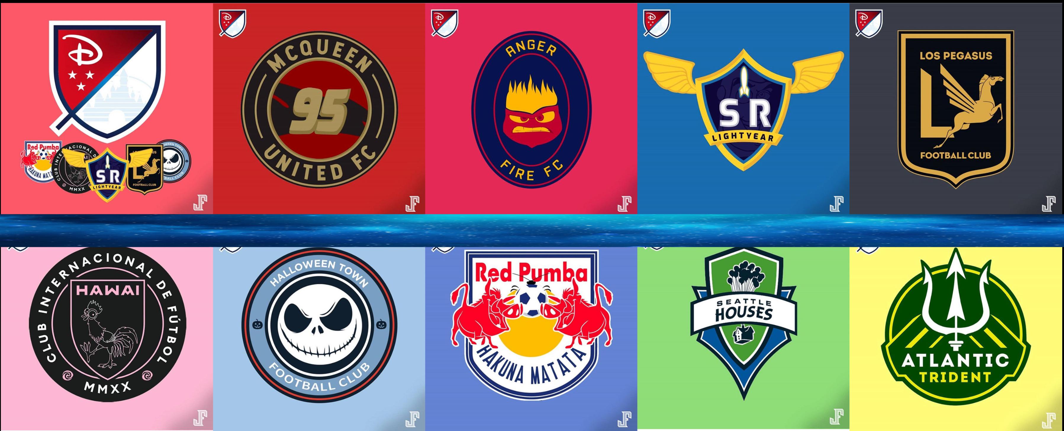 Disney’s MLS is Back team logos by JuanFutbol r/MLS