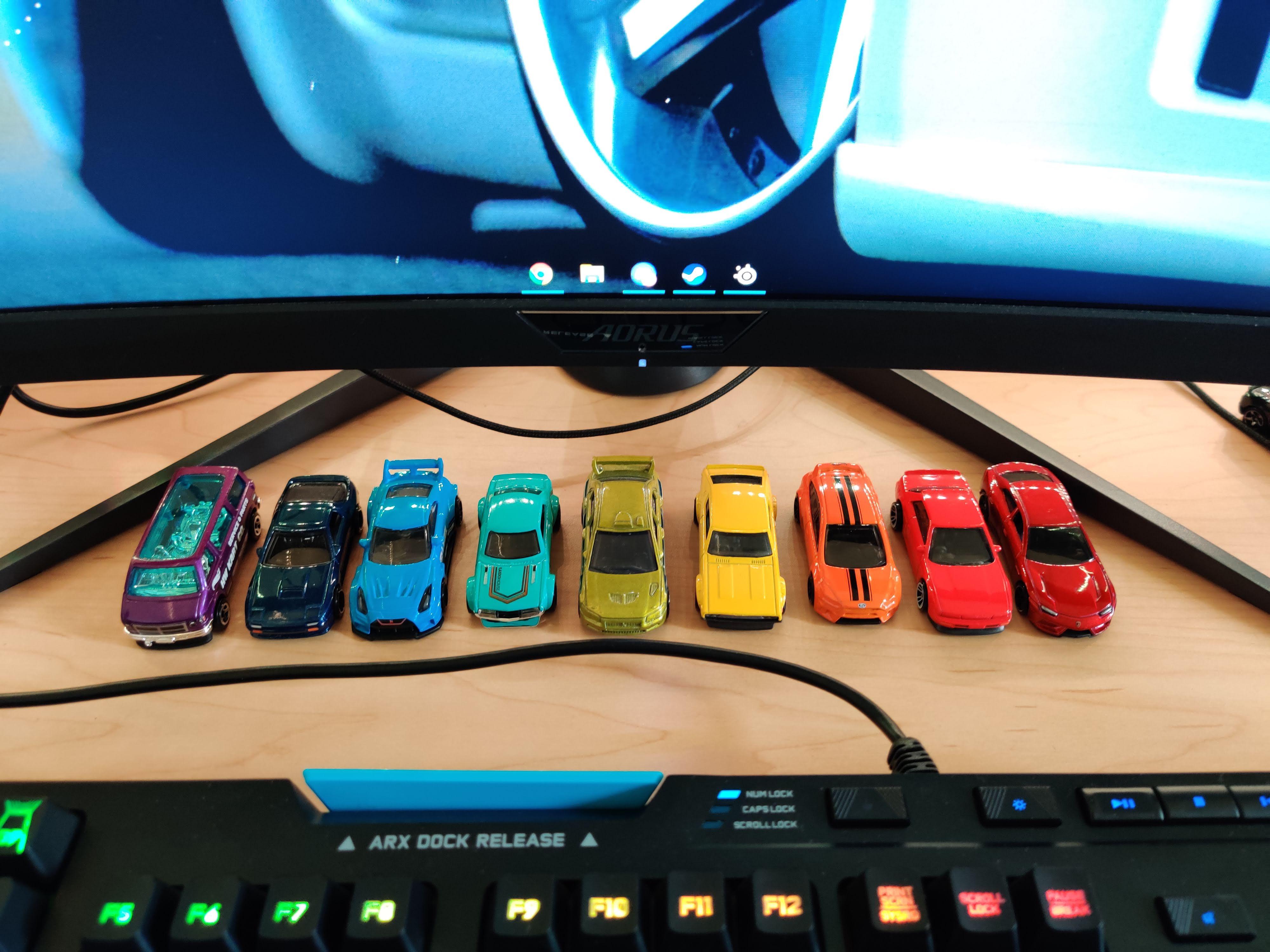 New Desk Car Setup HotWheels