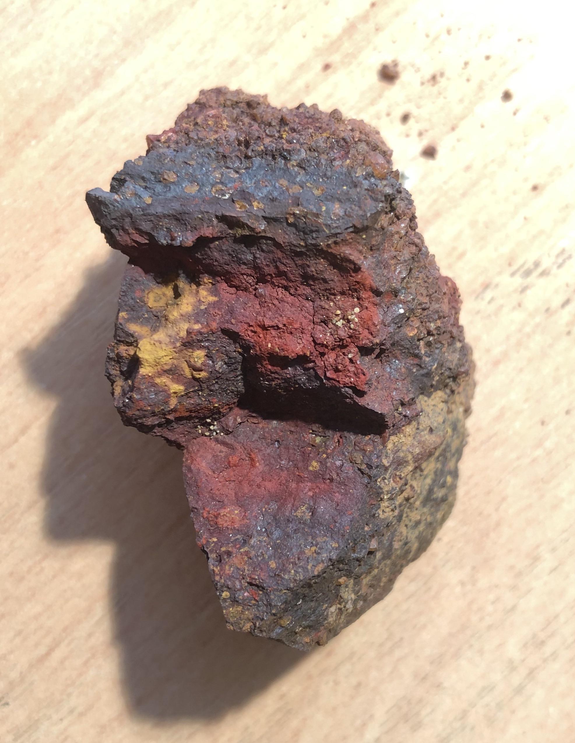 [Victoria, Australia] found this colourful rock right near the cliffs