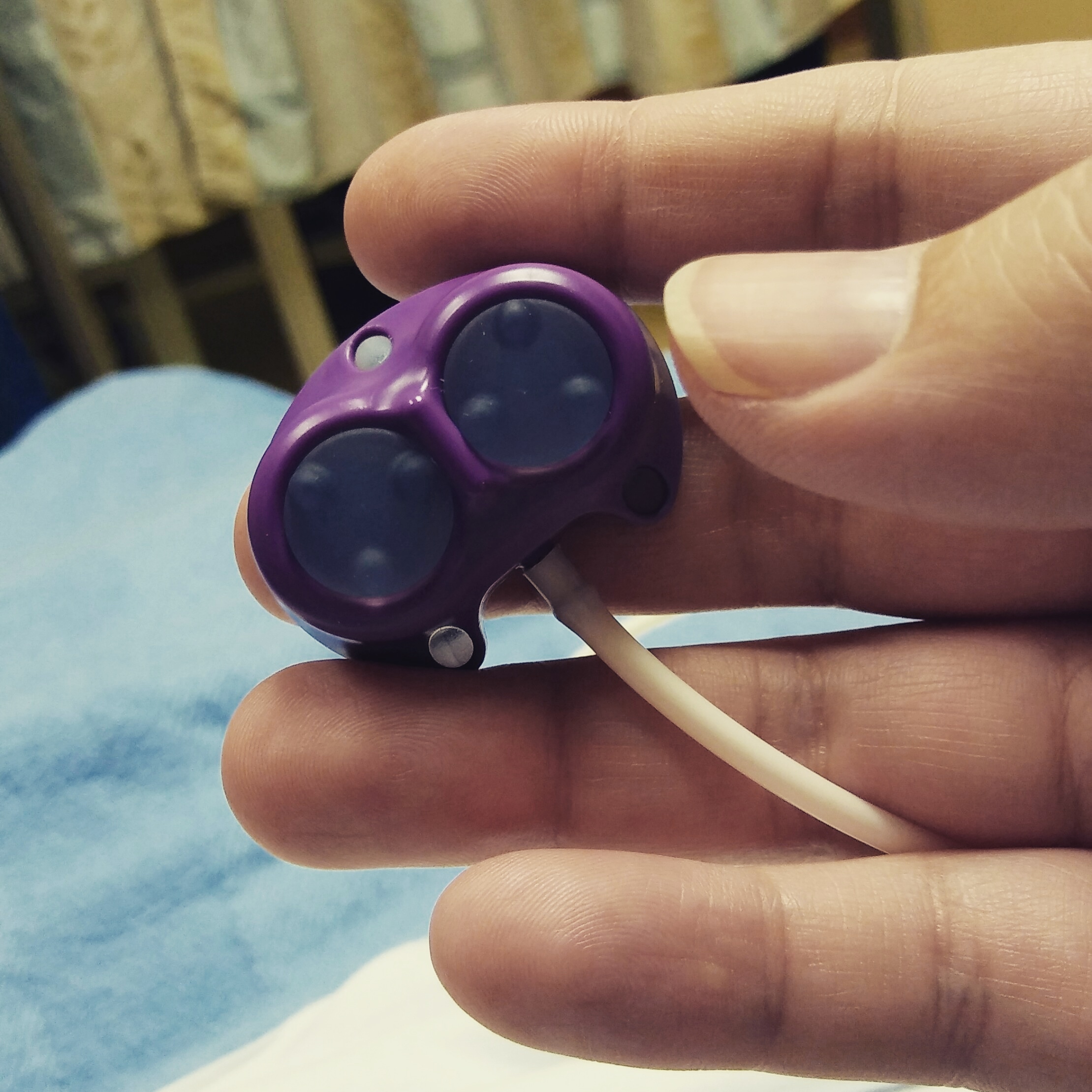 A nurse showed me what my double chemo IV port looks like before I had