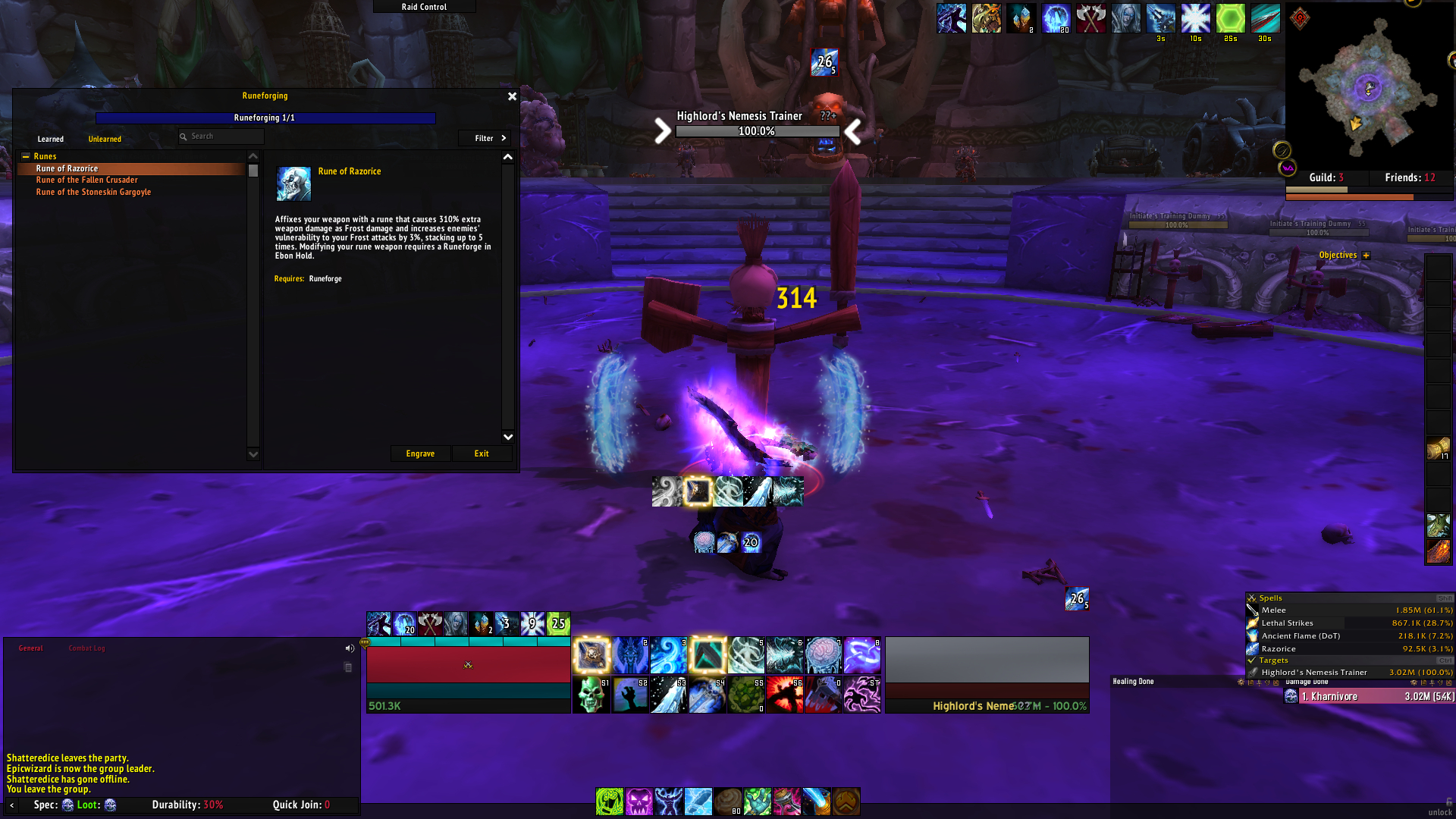 Can a Frost dk explain to me this? How Razorice damage