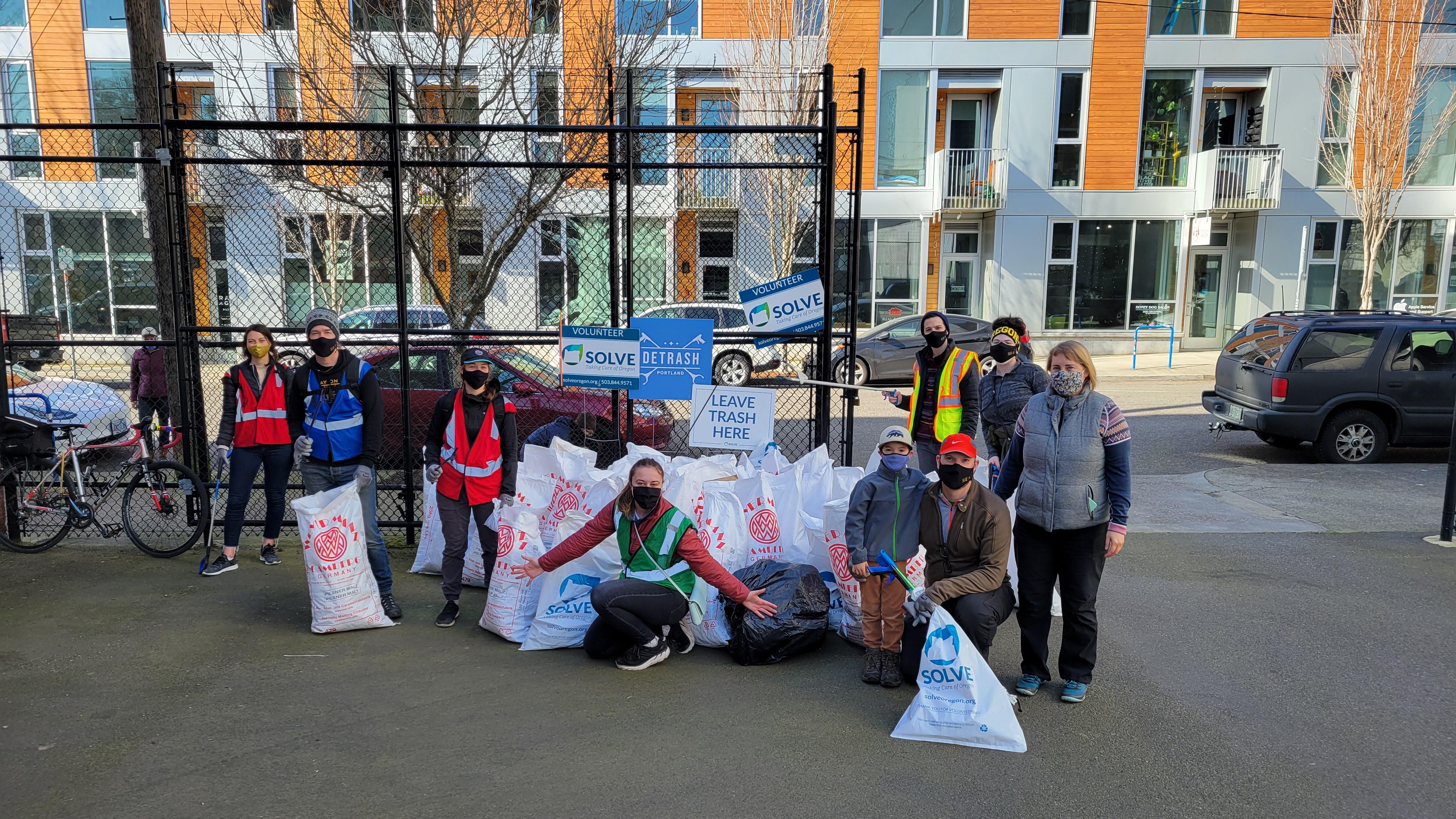SOLVE / Detrash Portland collected 89 bags totalling 1,068 pounds of