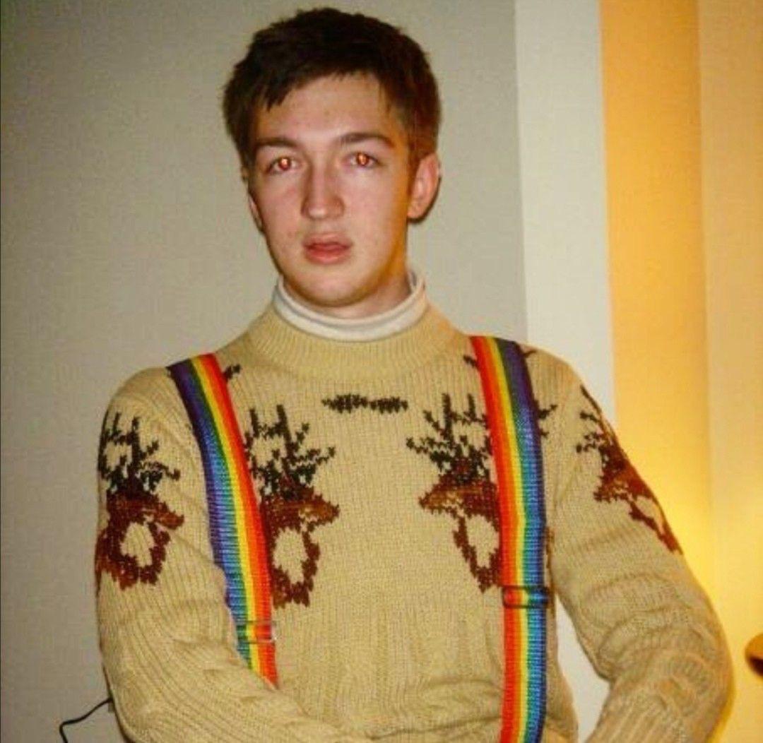 I thought I’d just put this here. A young Shane Madej with a reindeer(025)