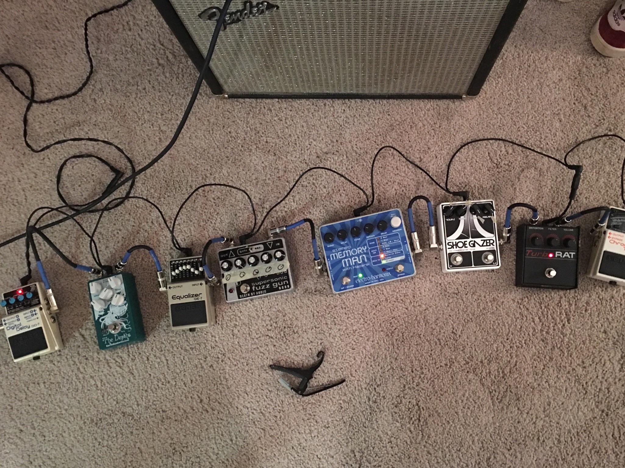 My current shoegaze/noise setup r/guitarpedals