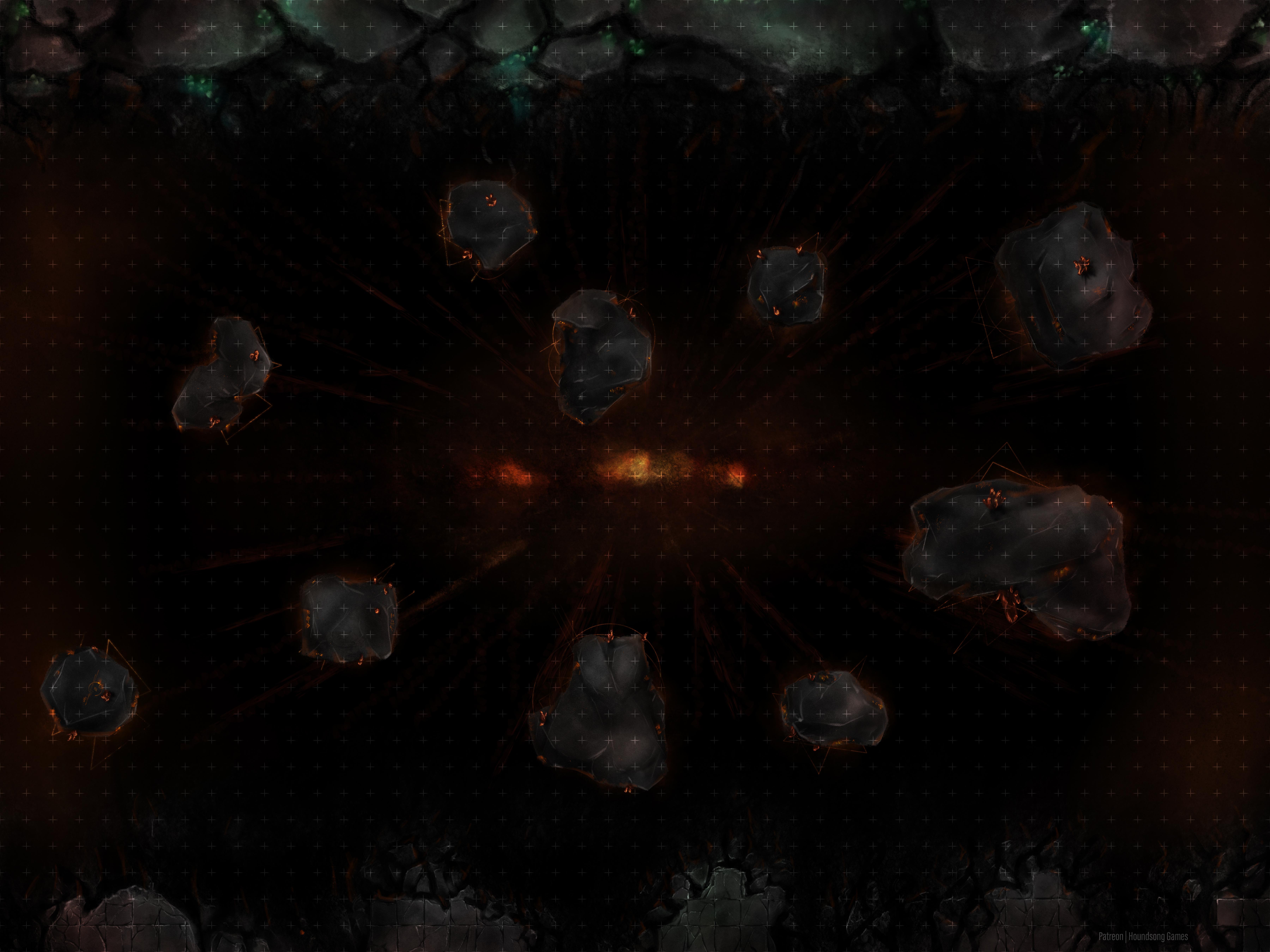 Drifting Chasm [48x36] [Battle Map] [OC] [+Versions] r/dndmaps