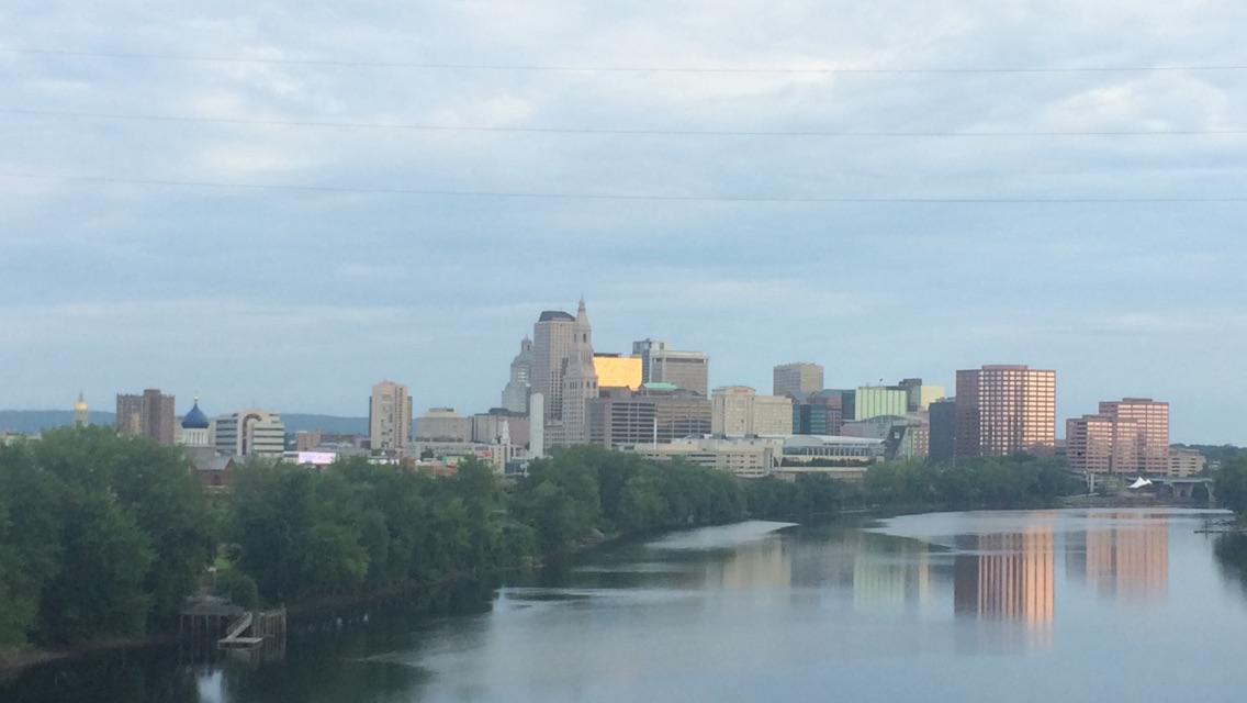 Taken from the East Hartford/Hartford town line (center of Charter Oak