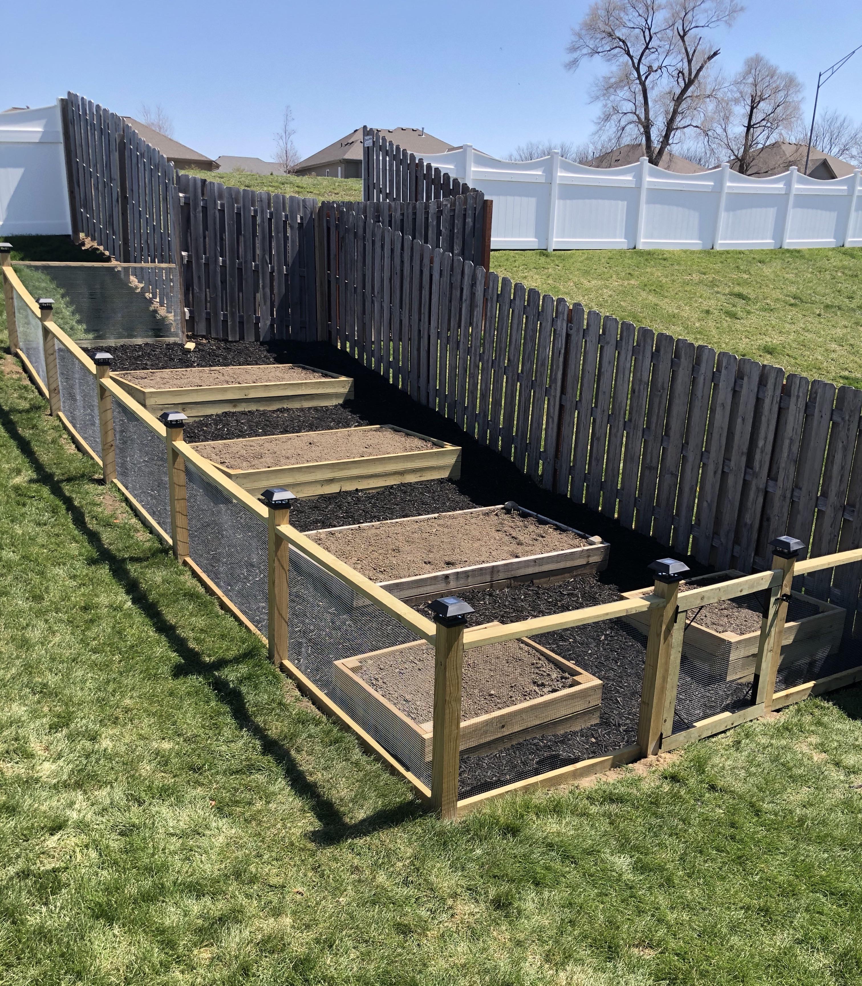 First year in the new garden! Zone 5b close to transplant time. r