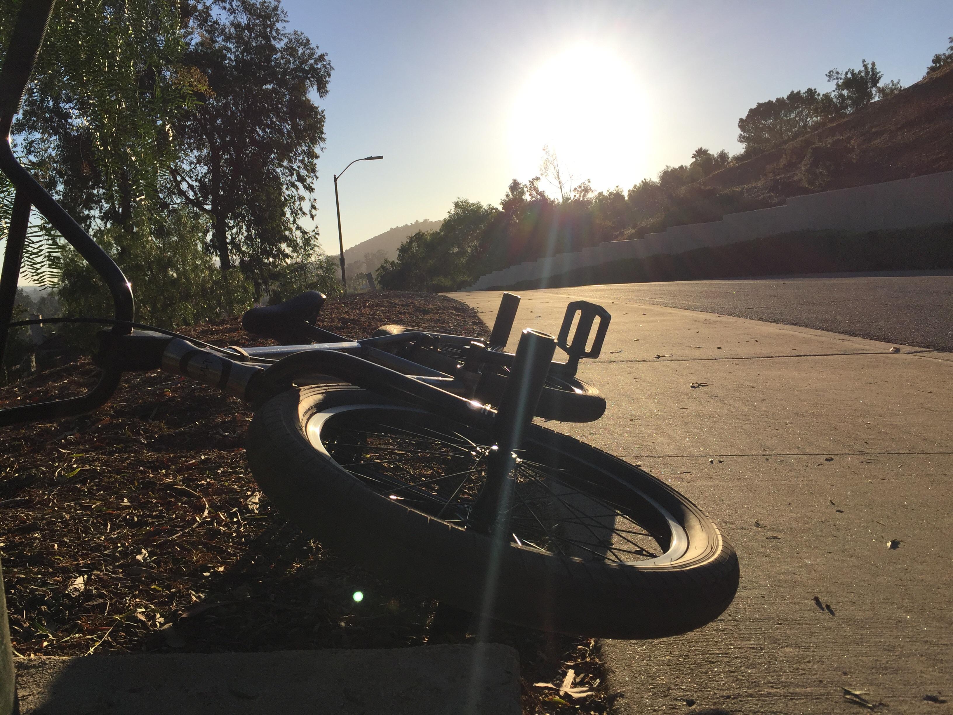My Gateway taking a rest after riding up a massive hill. Shoutout to