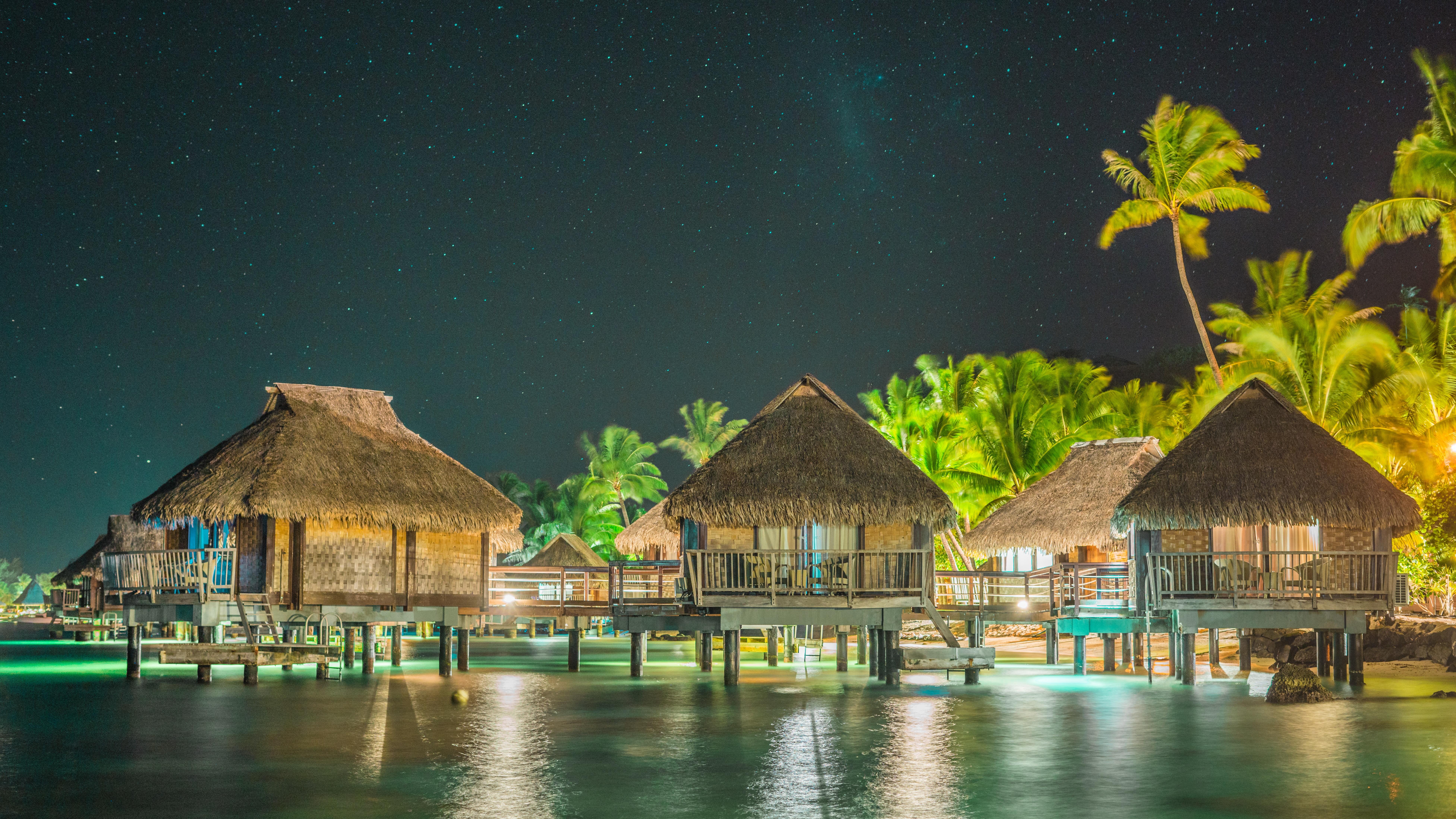 Bora Bora at night [1920x1080] r/wallpaper