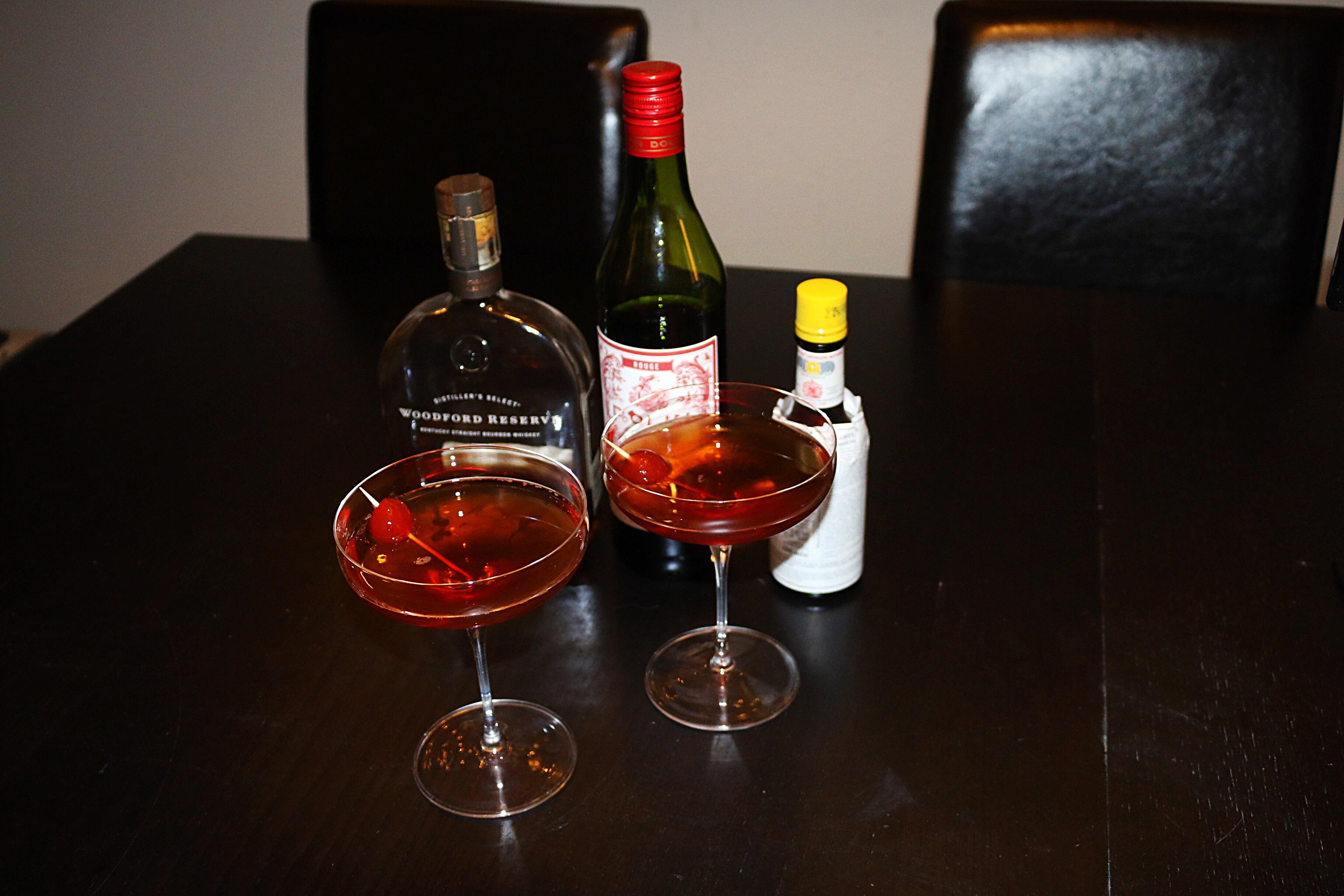 Basic Manhattan with Woodford Reserve r/cocktails