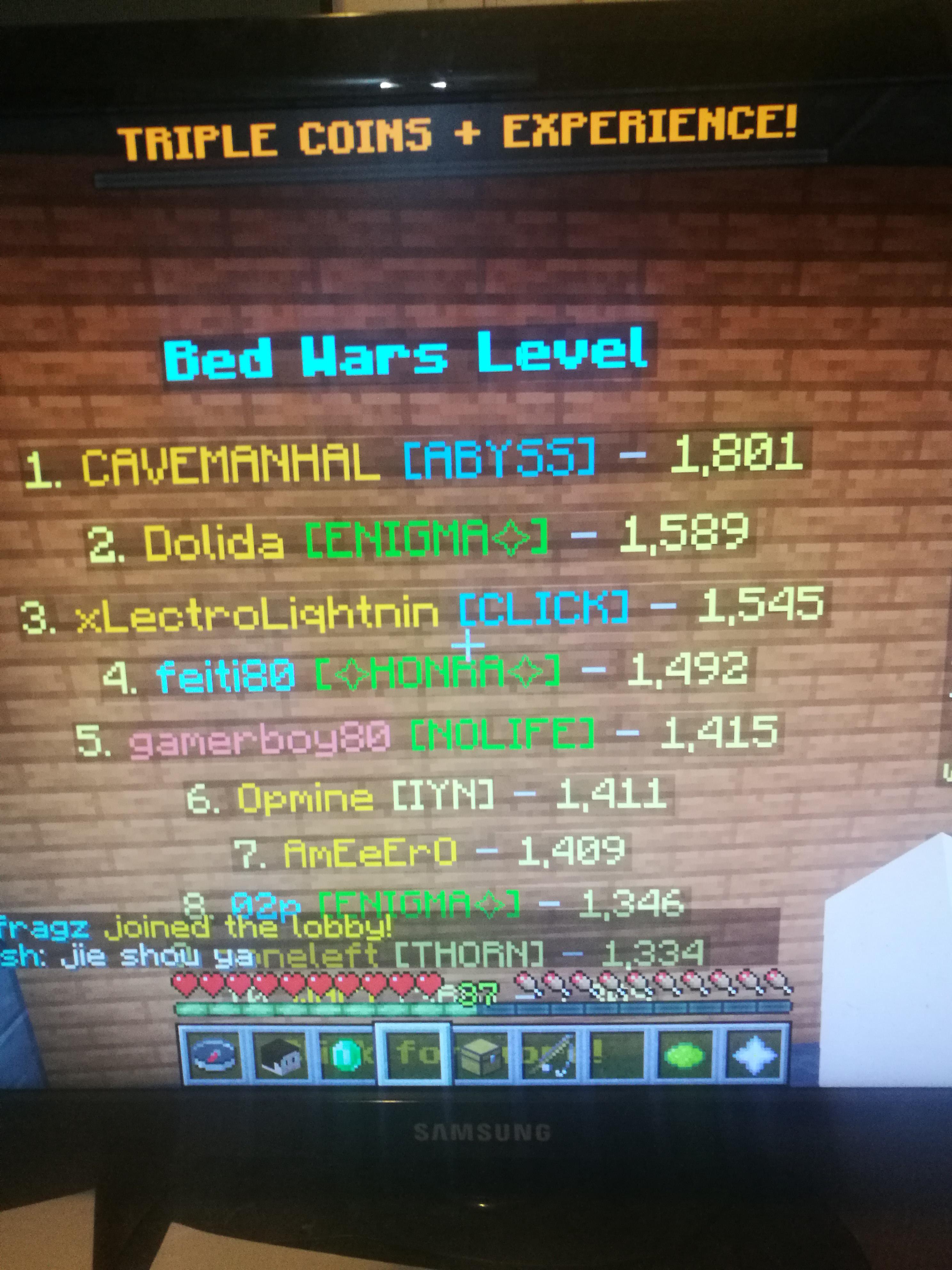 How can you get a name near the username on bedwars (for example