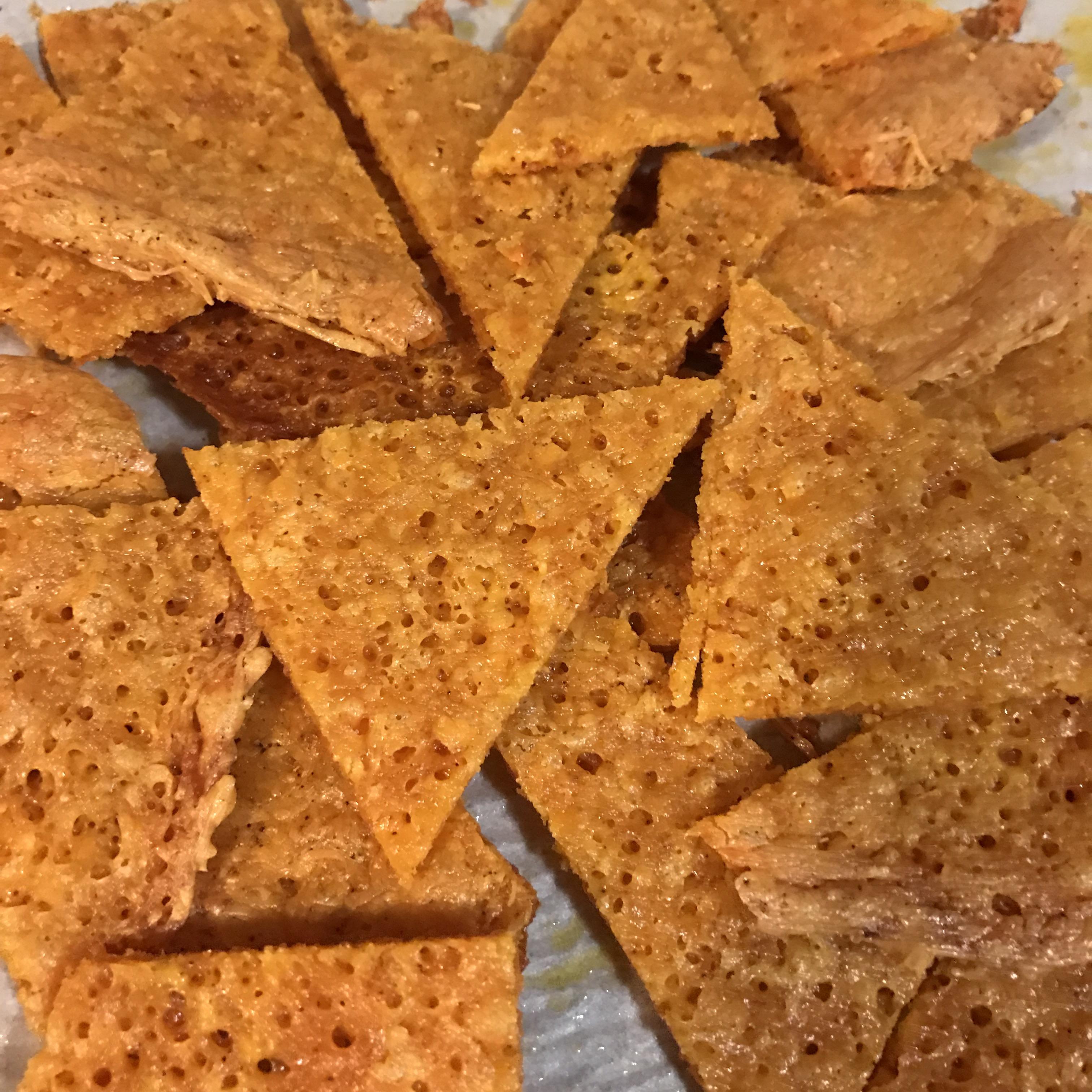 I made keto cheese chips! Ate them with crab dip! r/ketorecipes