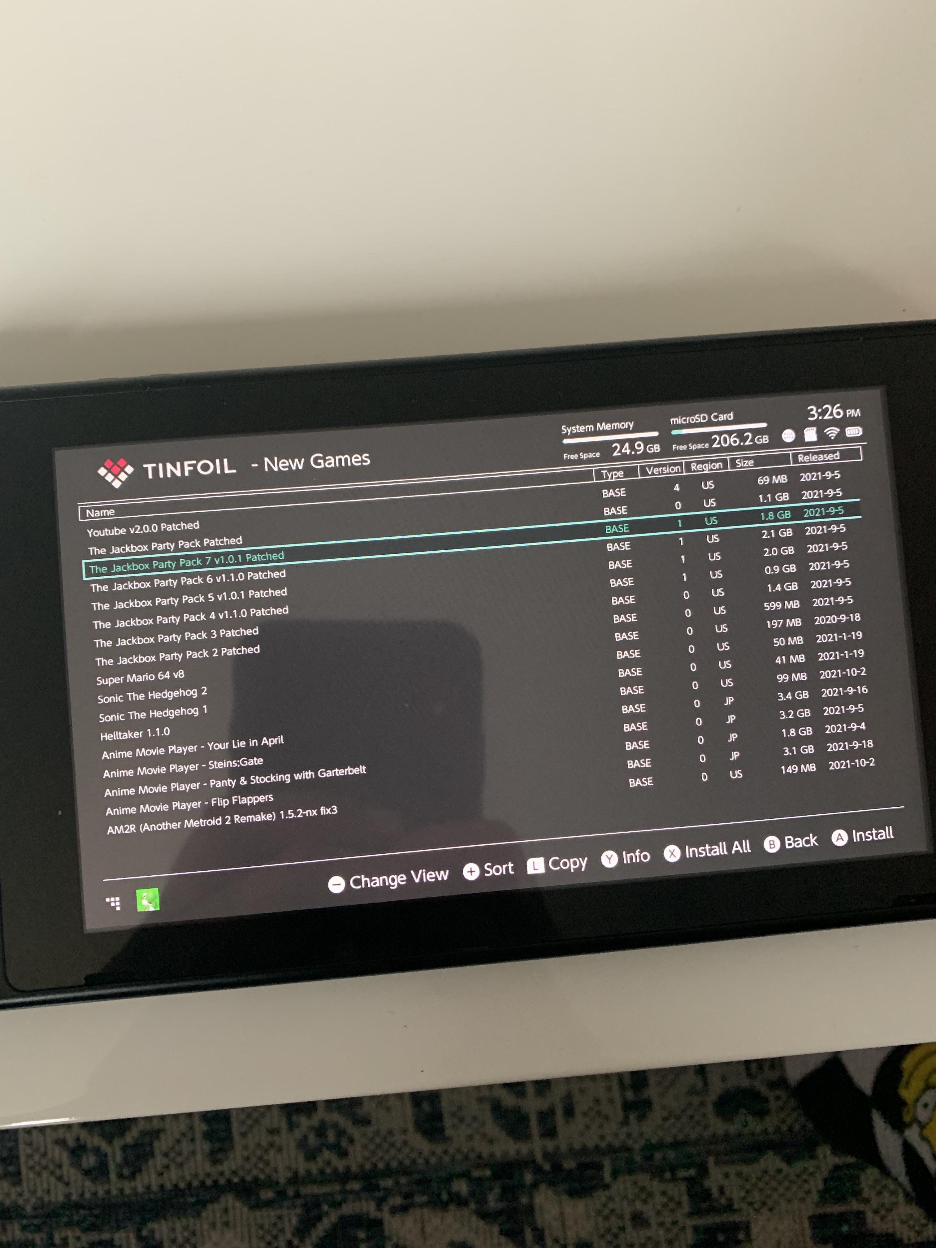 Tinfoil only showing a few games : r/SwitchPirates