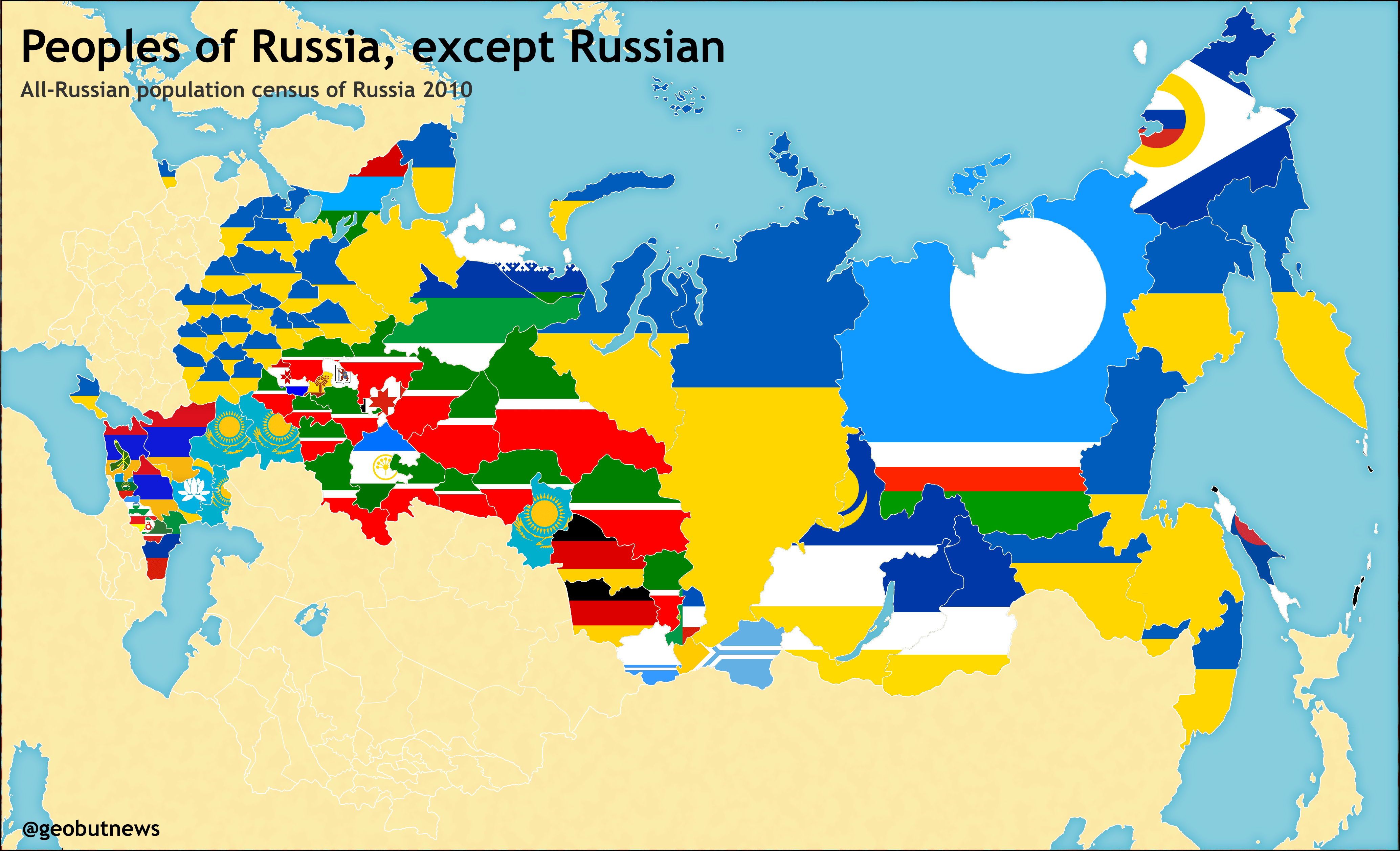 What does Russia look like without Russians r/MapPorn