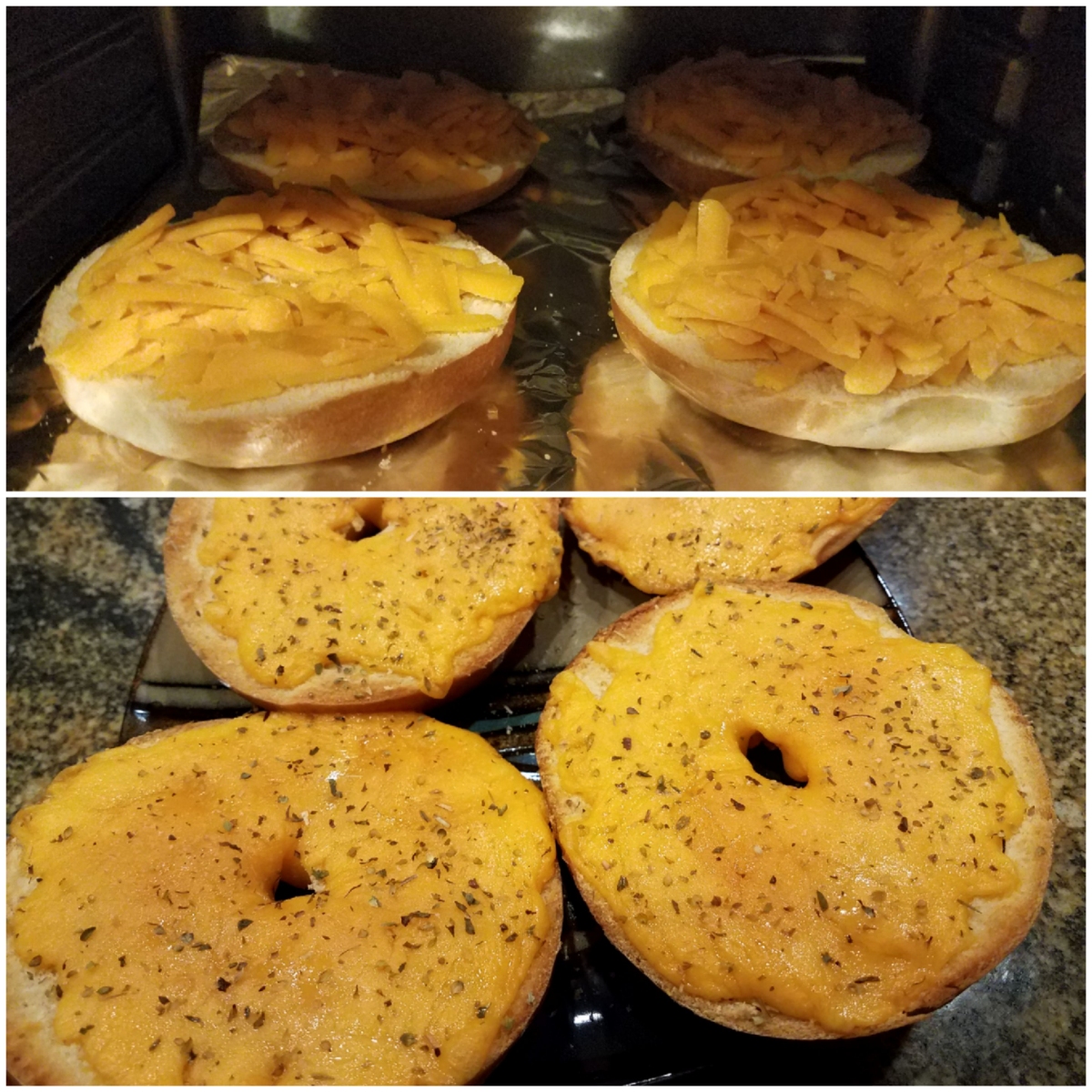 Bagels and cheddar cheese. Simple yet satisfying (also cheap). r/CA