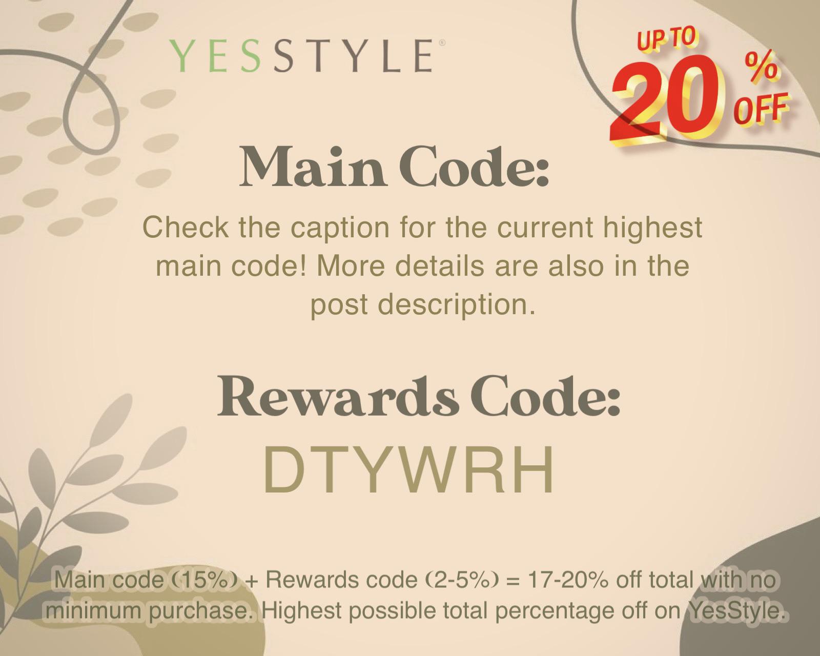 Stack 15SS + DTYWRH for *actual* 20 off, no minimum purchase 🌳 More