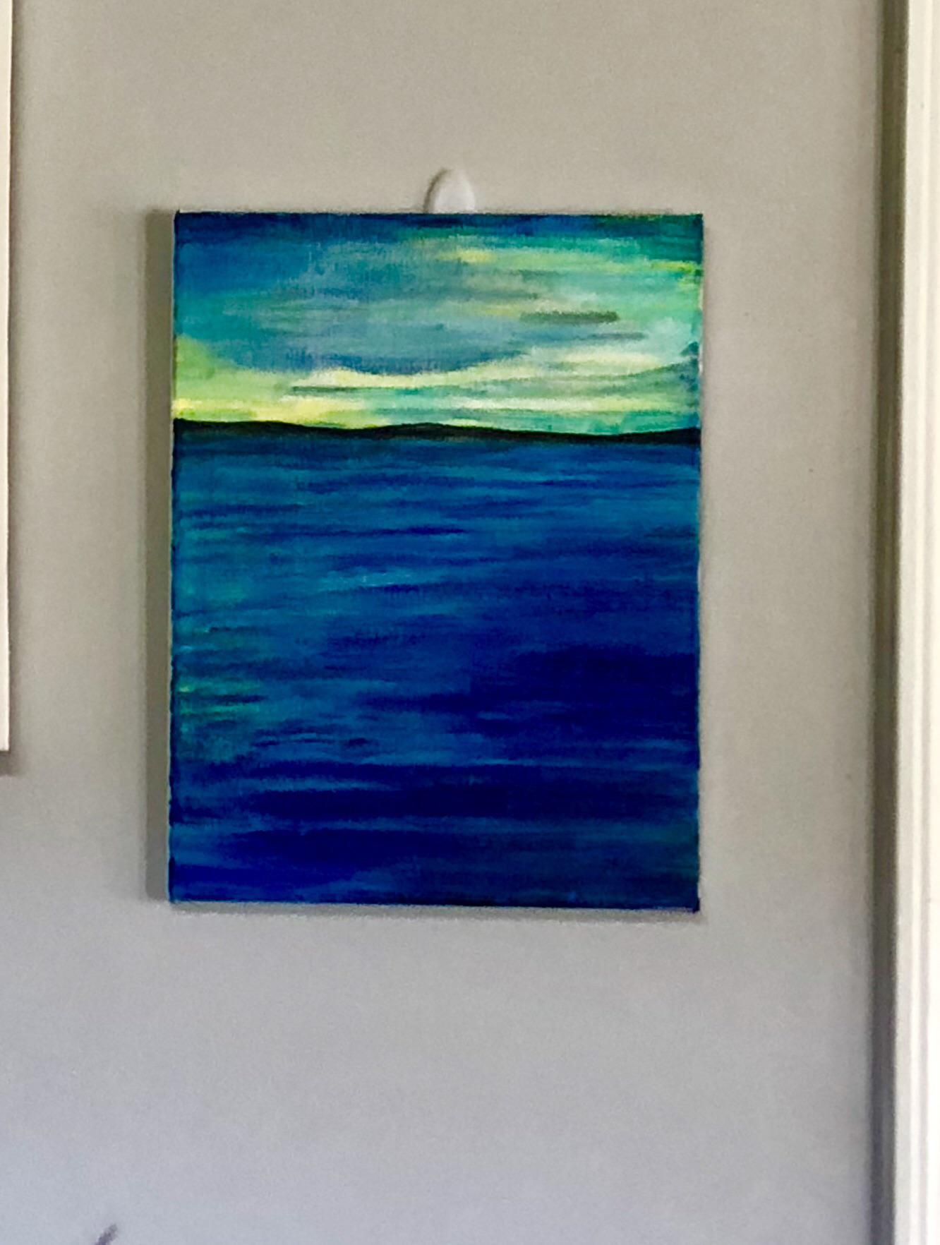 Working on a sunset painting. Help please! Advice r/painting