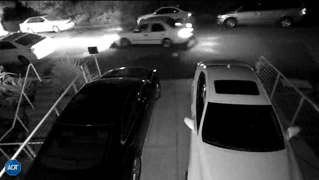 Friend's car stolen. What kind of car is this driving by? They stopped