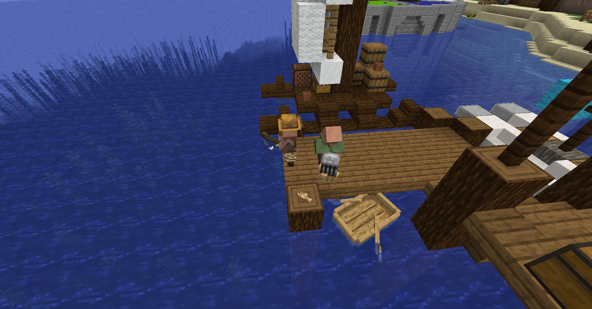 A little scene I made with the Vanilla Tweaks Armor Stands Datapack