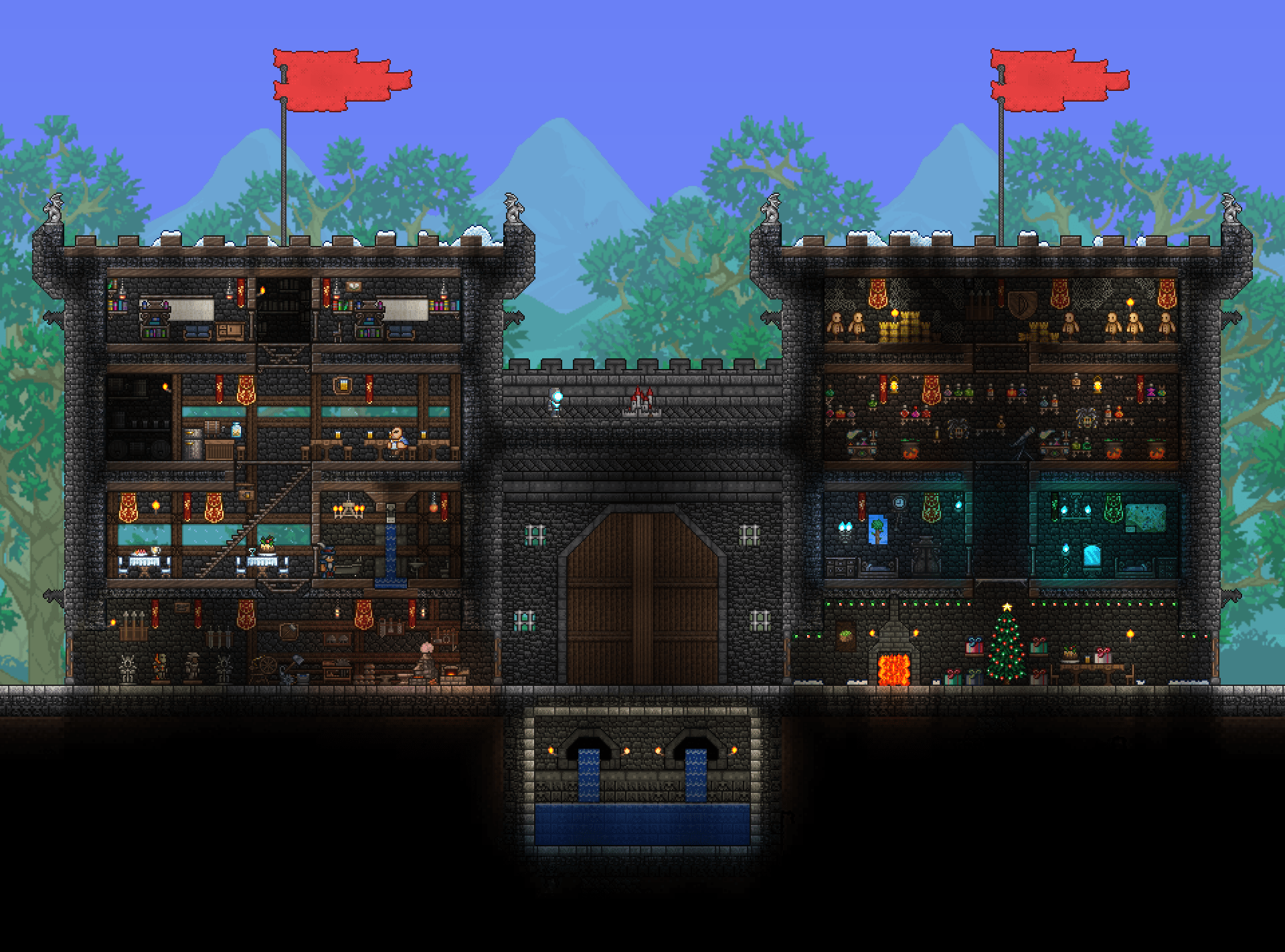 Not too sure about the flags, opinions? (Using Chad's Furniture Mod