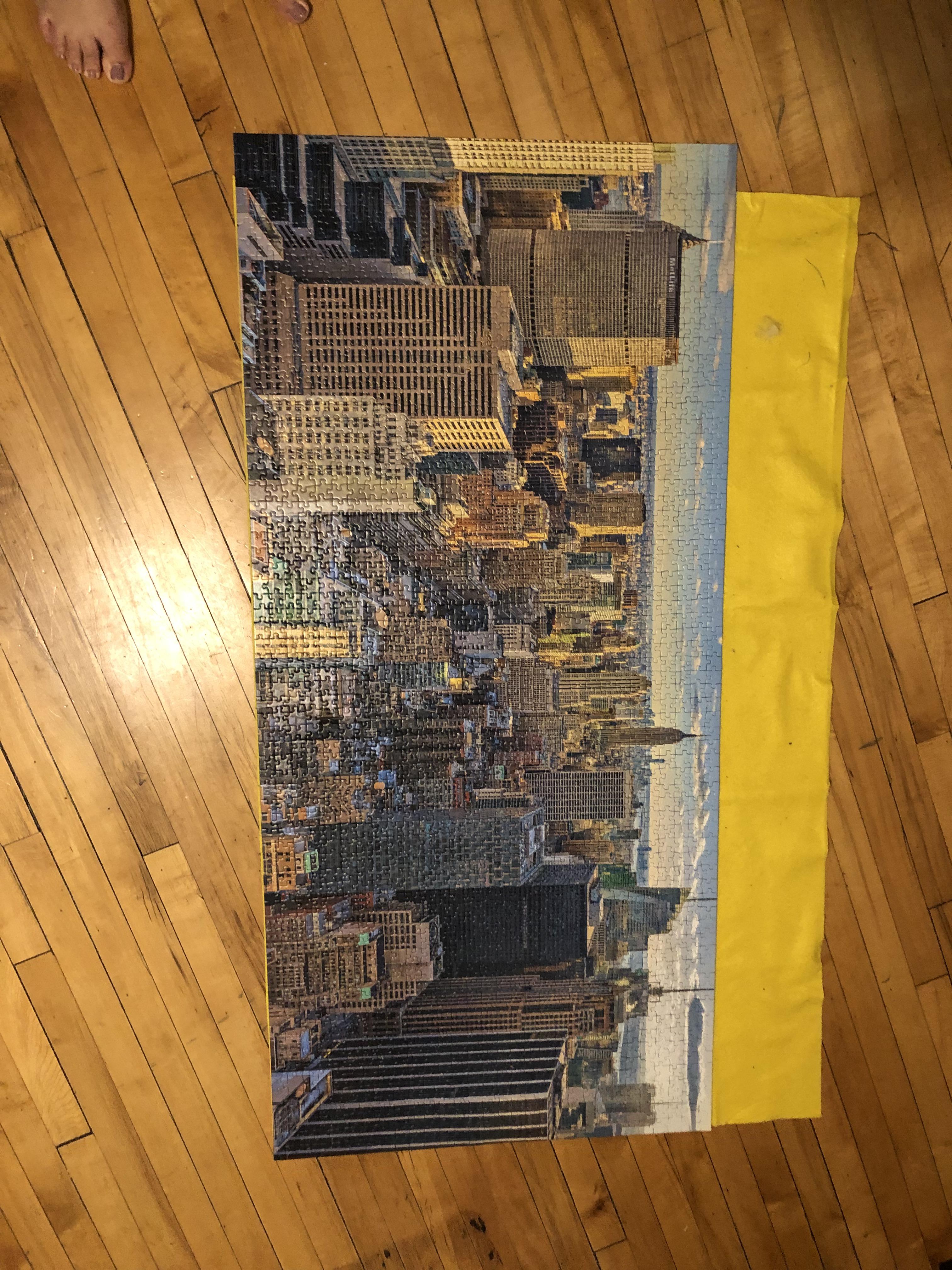 Finished Ravensburgers puzzle 2000 pieces... probably took me like a